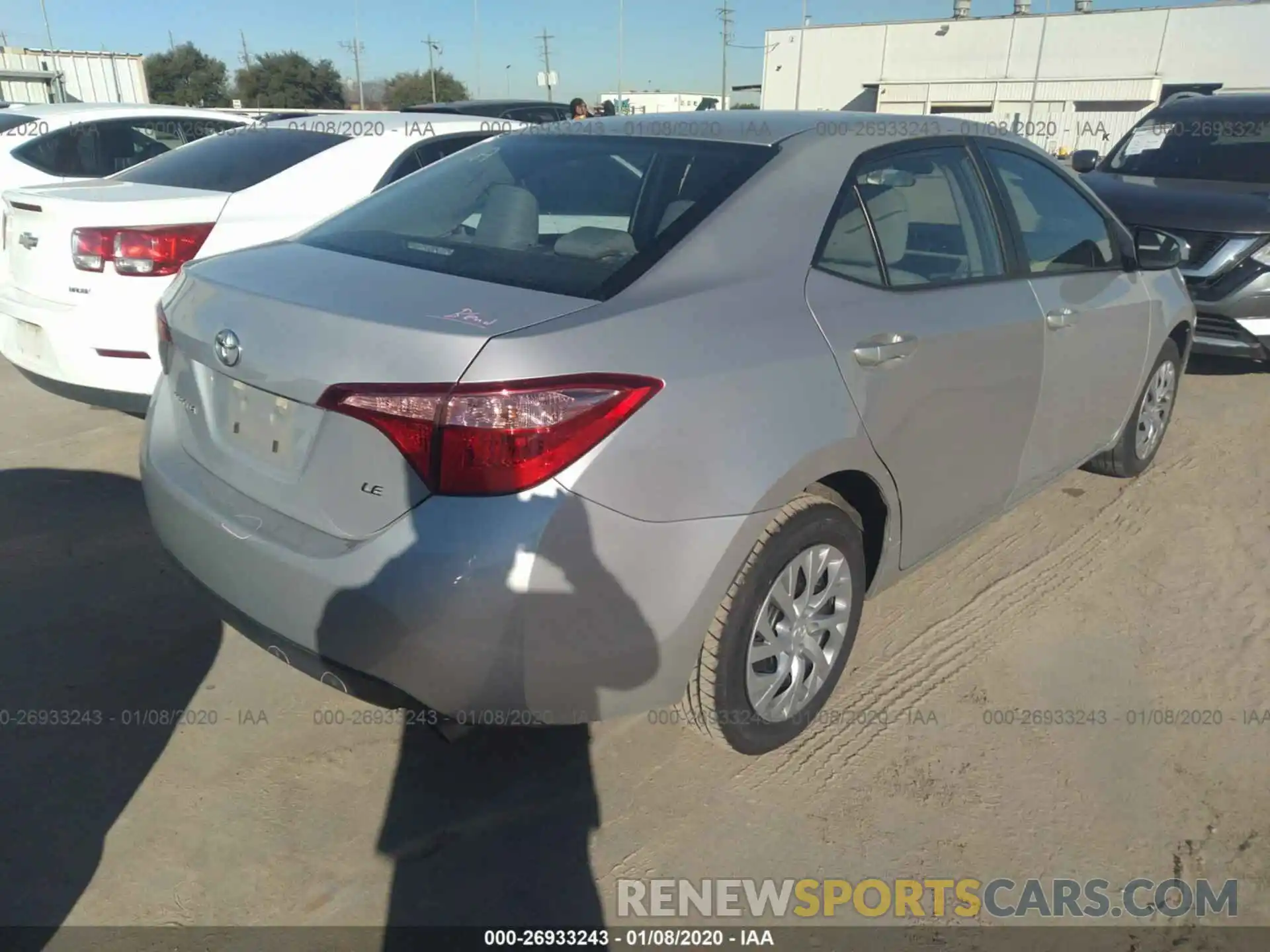 4 Photograph of a damaged car 5YFBURHE7KP924932 TOYOTA COROLLA 2019