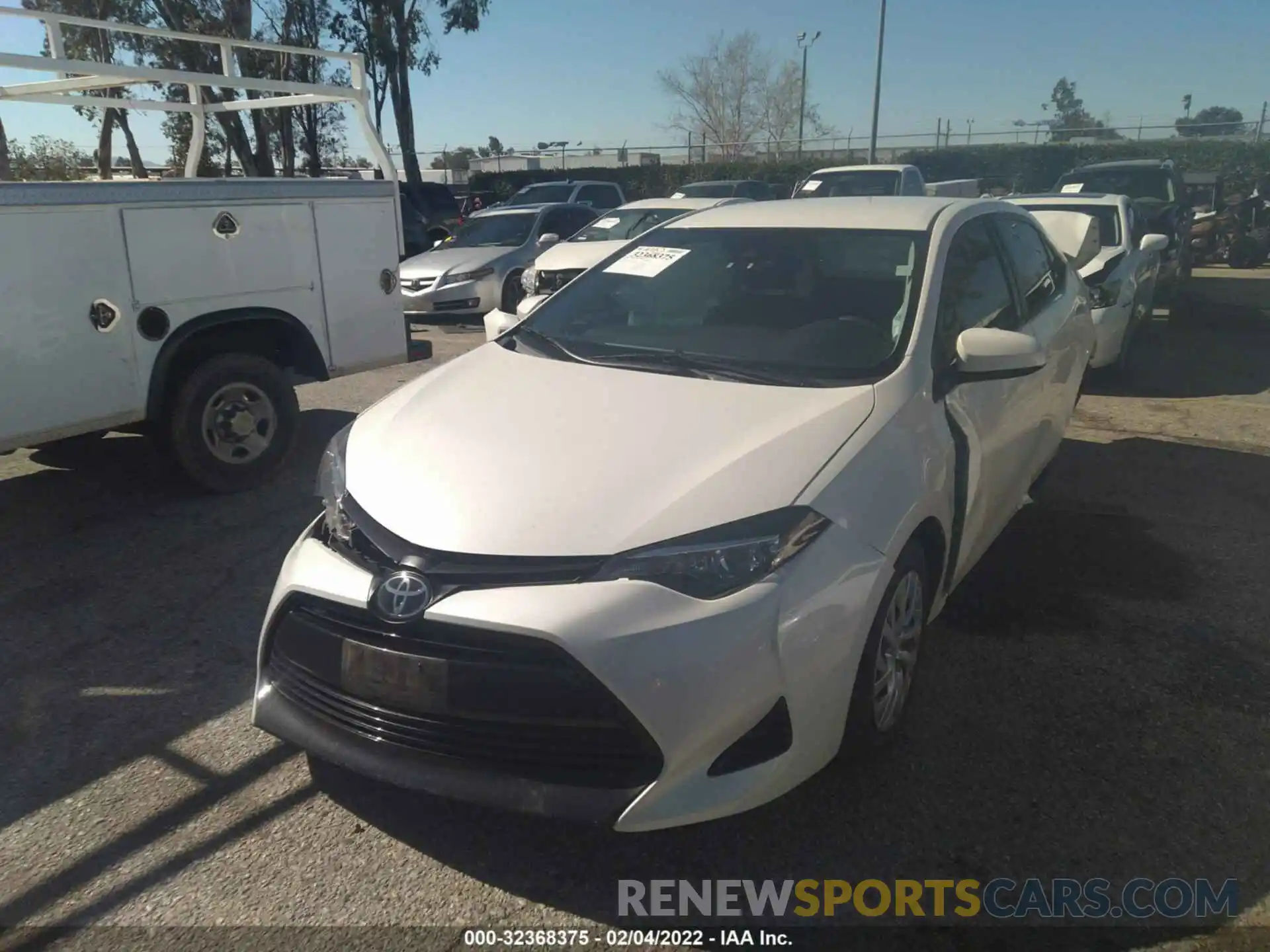 2 Photograph of a damaged car 5YFBURHE7KP925644 TOYOTA COROLLA 2019