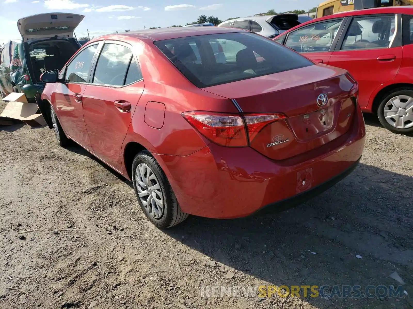 3 Photograph of a damaged car 5YFBURHE7KP925904 TOYOTA COROLLA 2019