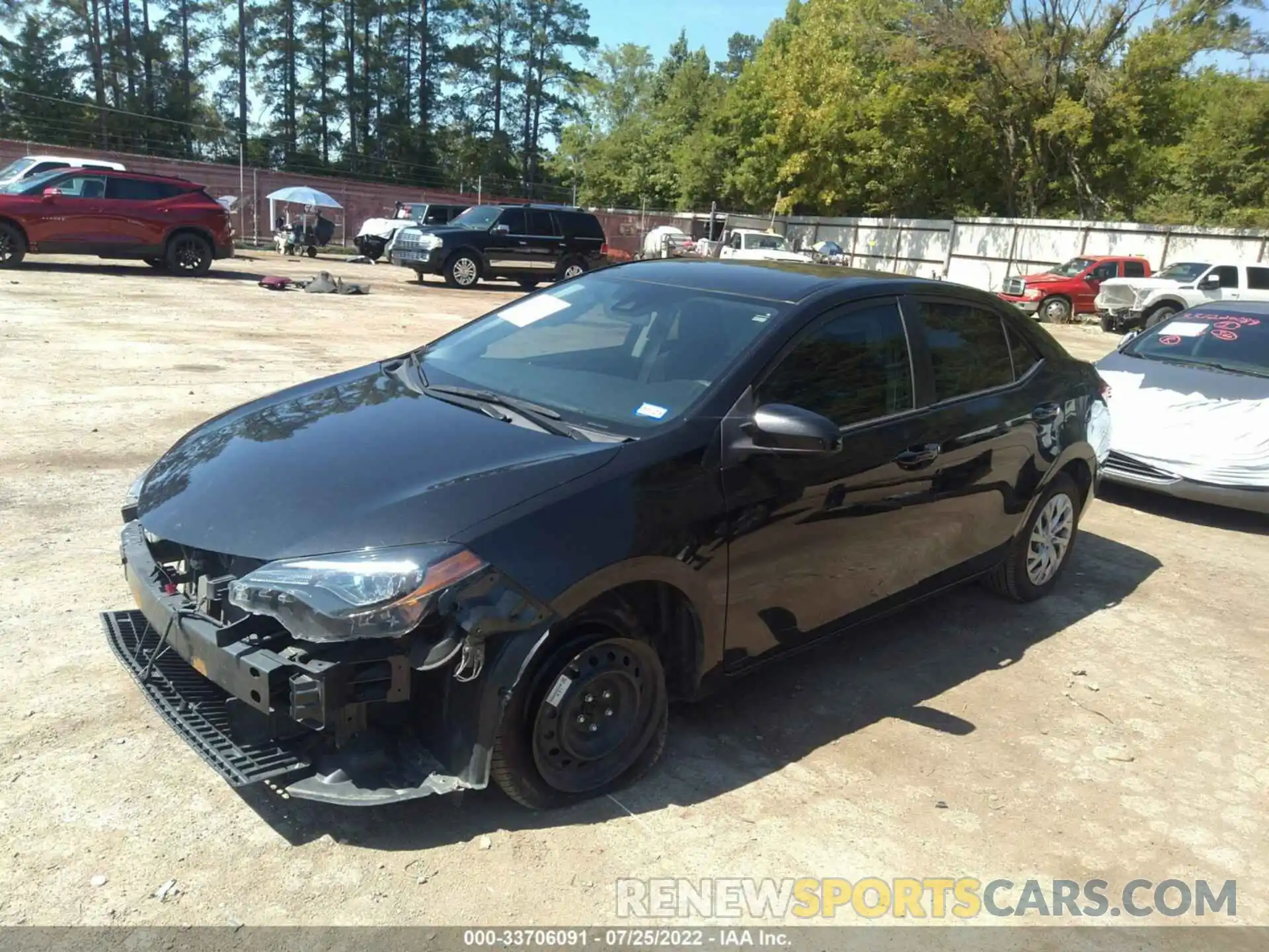 2 Photograph of a damaged car 5YFBURHE7KP926003 TOYOTA COROLLA 2019