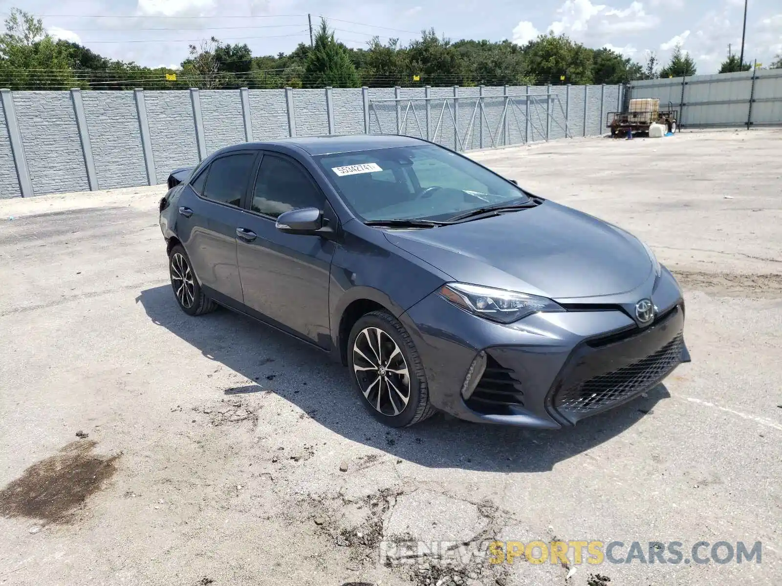 1 Photograph of a damaged car 5YFBURHE7KP926096 TOYOTA COROLLA 2019