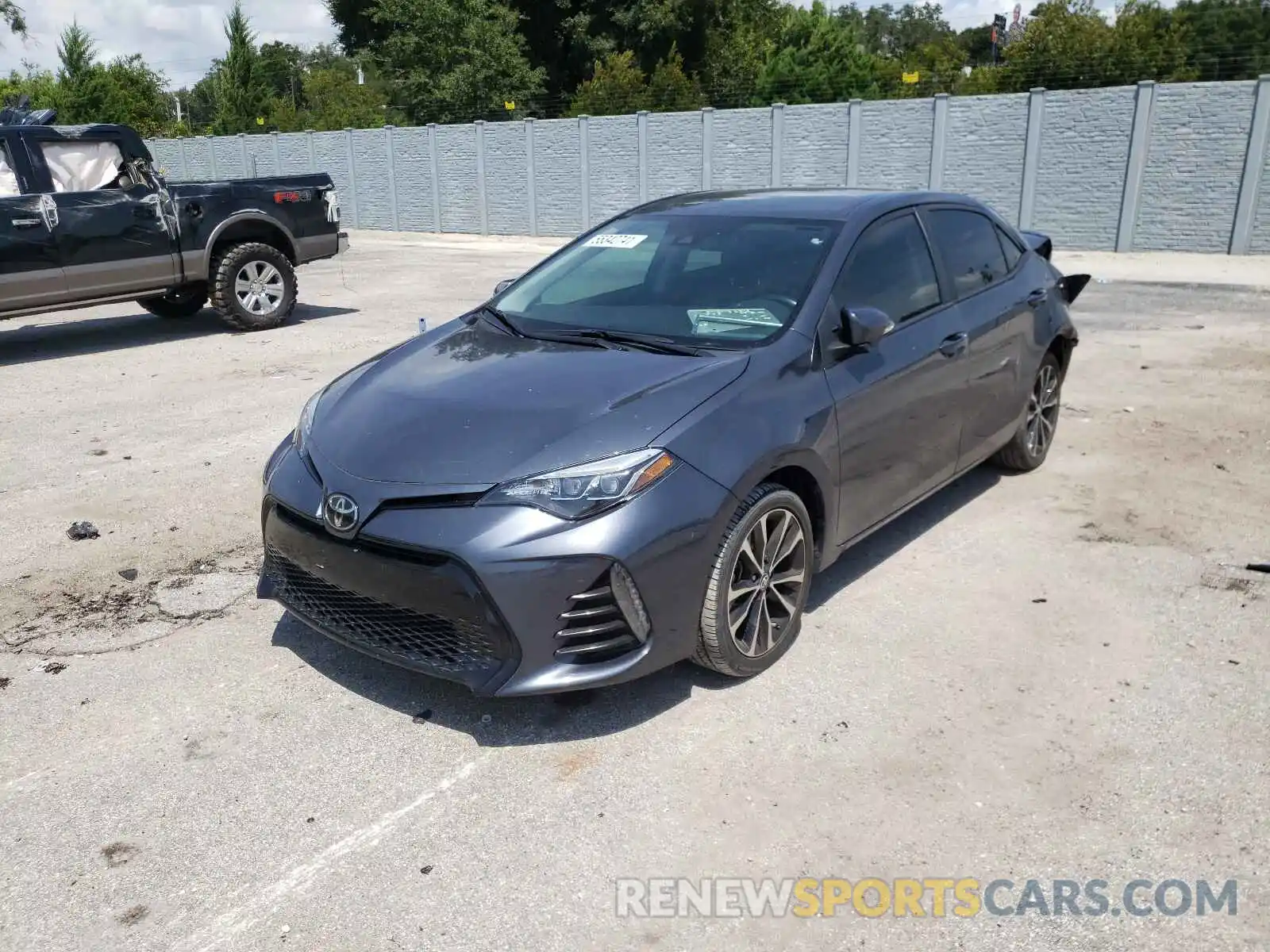 2 Photograph of a damaged car 5YFBURHE7KP926096 TOYOTA COROLLA 2019