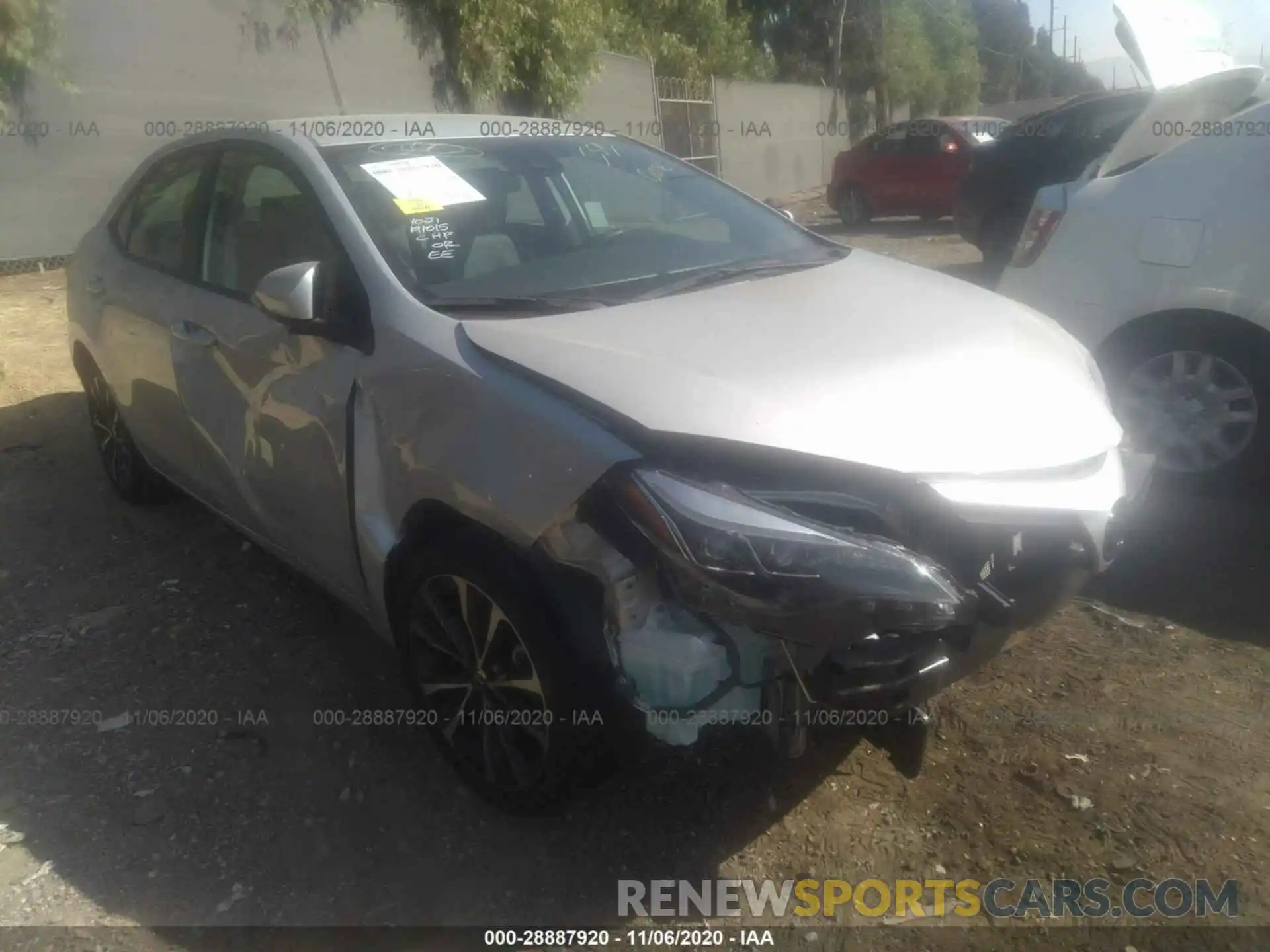 1 Photograph of a damaged car 5YFBURHE7KP926454 TOYOTA COROLLA 2019