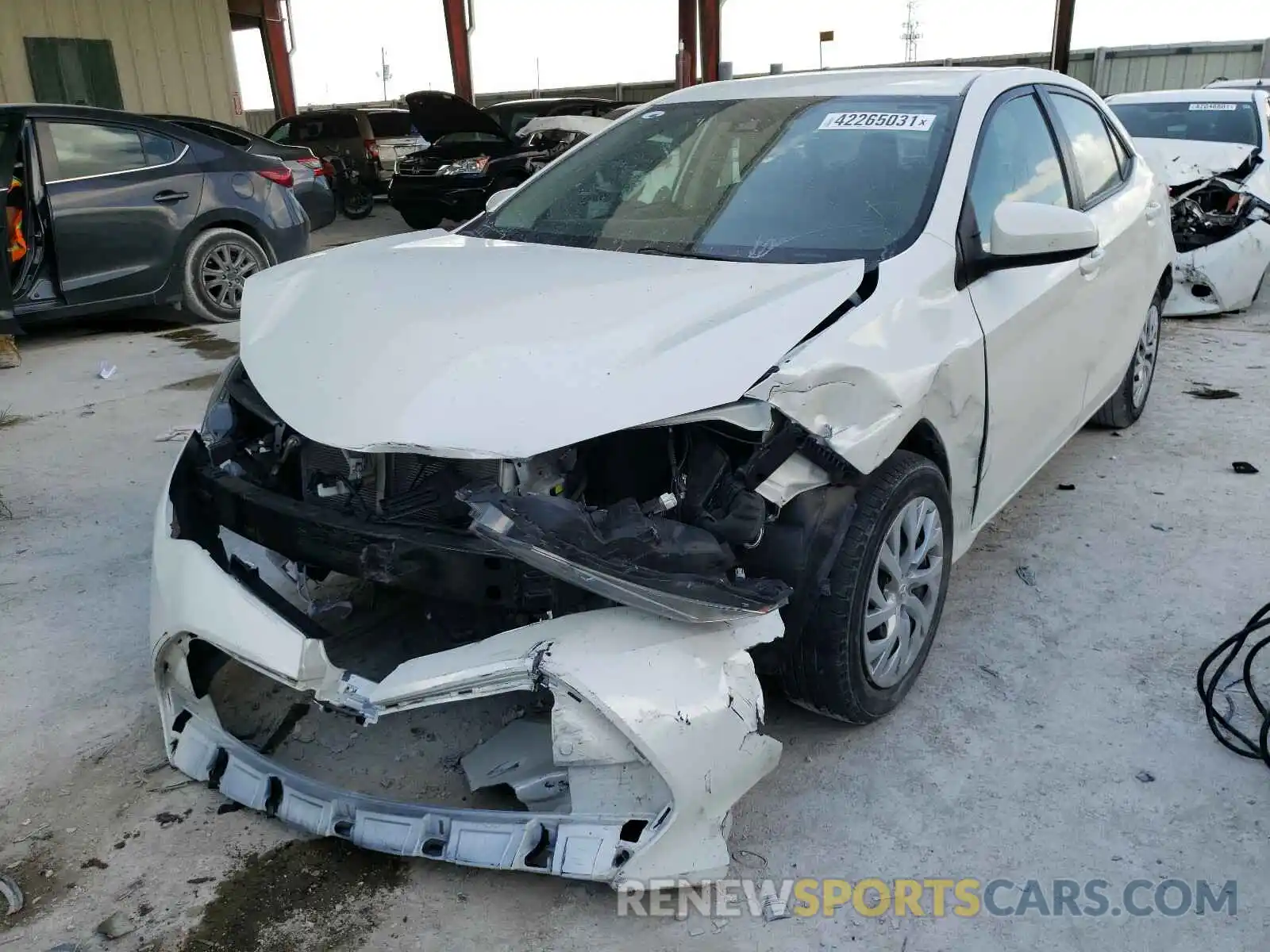 2 Photograph of a damaged car 5YFBURHE7KP926552 TOYOTA COROLLA 2019
