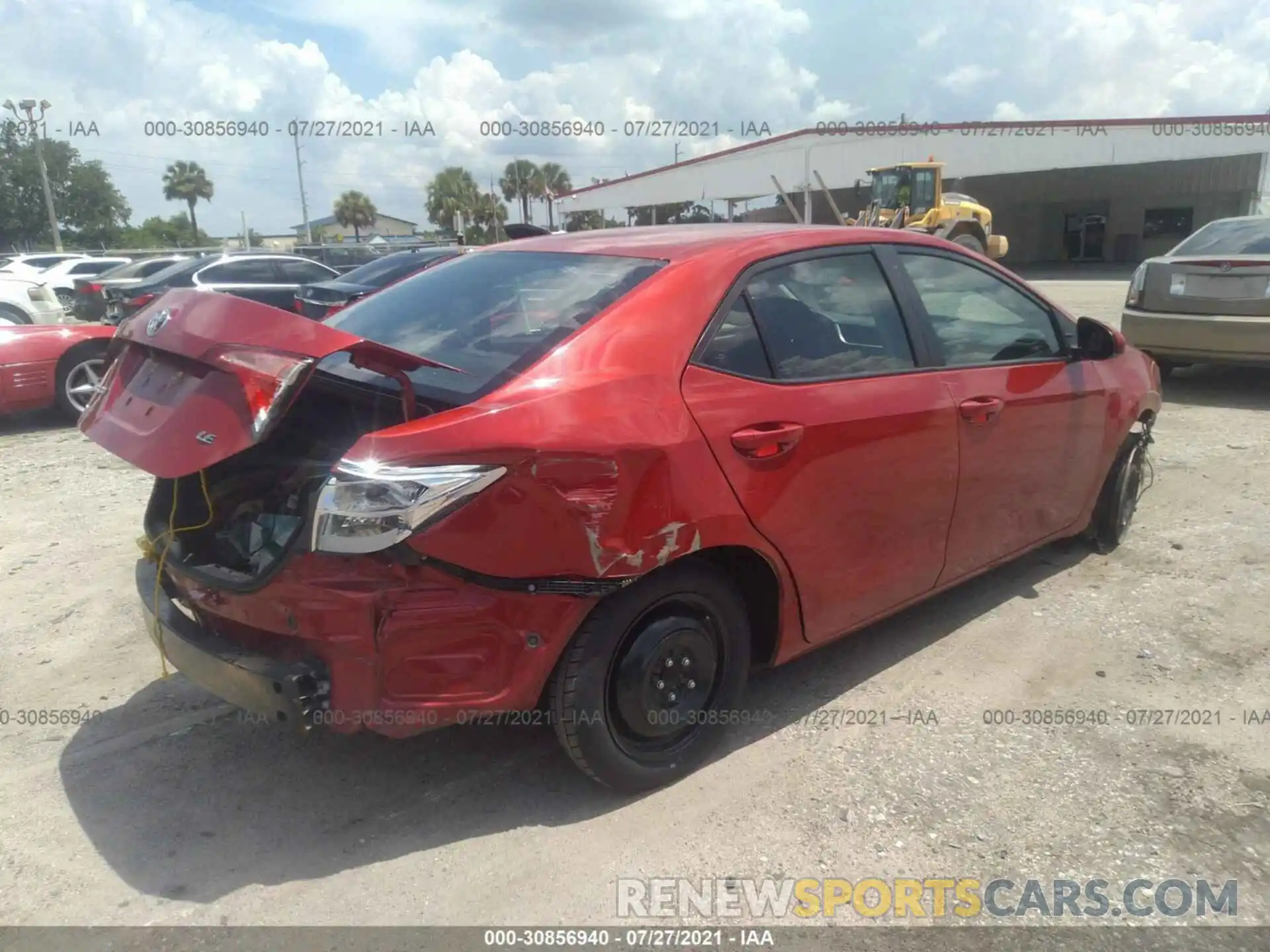 4 Photograph of a damaged car 5YFBURHE7KP926597 TOYOTA COROLLA 2019