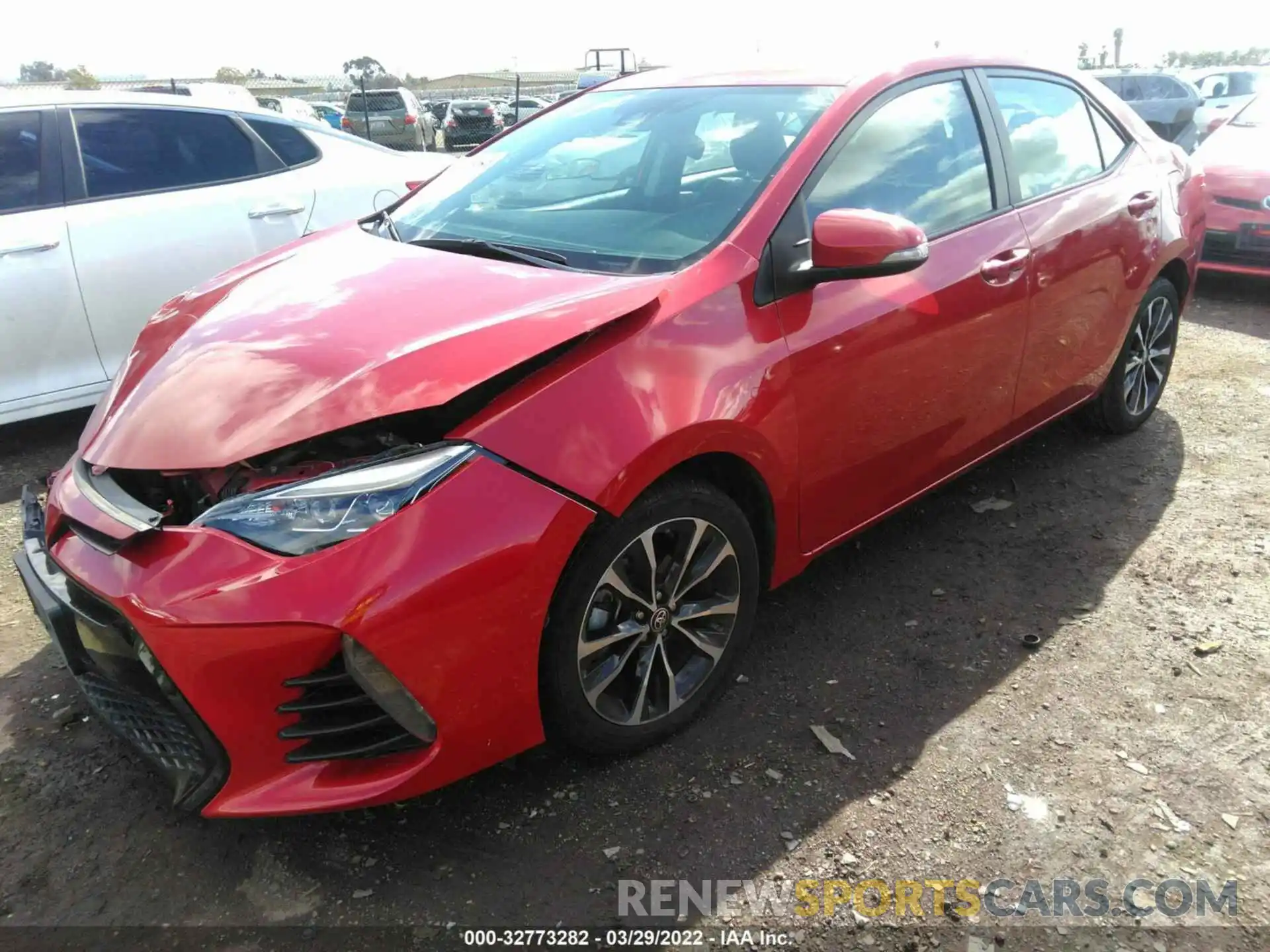 2 Photograph of a damaged car 5YFBURHE7KP926793 TOYOTA COROLLA 2019