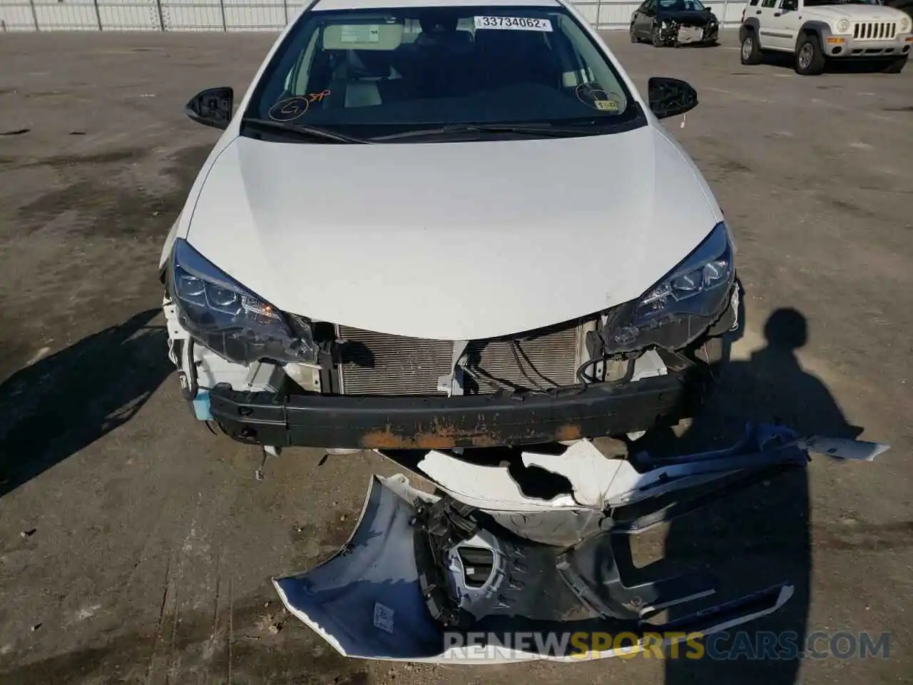 9 Photograph of a damaged car 5YFBURHE7KP927457 TOYOTA COROLLA 2019