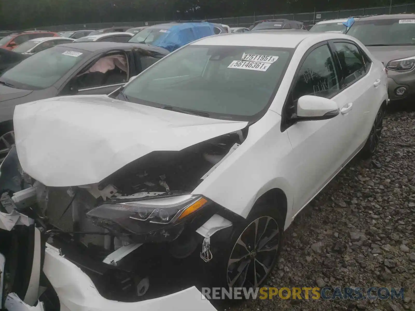 2 Photograph of a damaged car 5YFBURHE7KP927572 TOYOTA COROLLA 2019