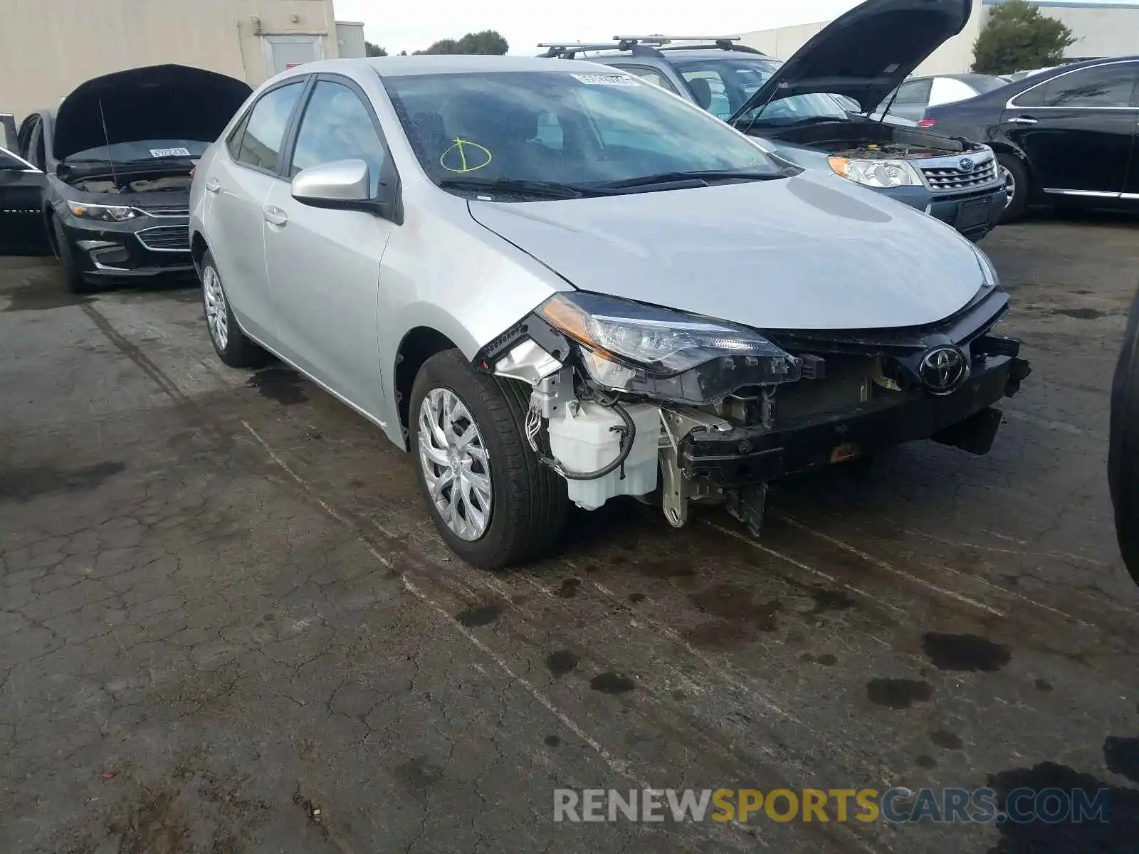 1 Photograph of a damaged car 5YFBURHE7KP927829 TOYOTA COROLLA 2019