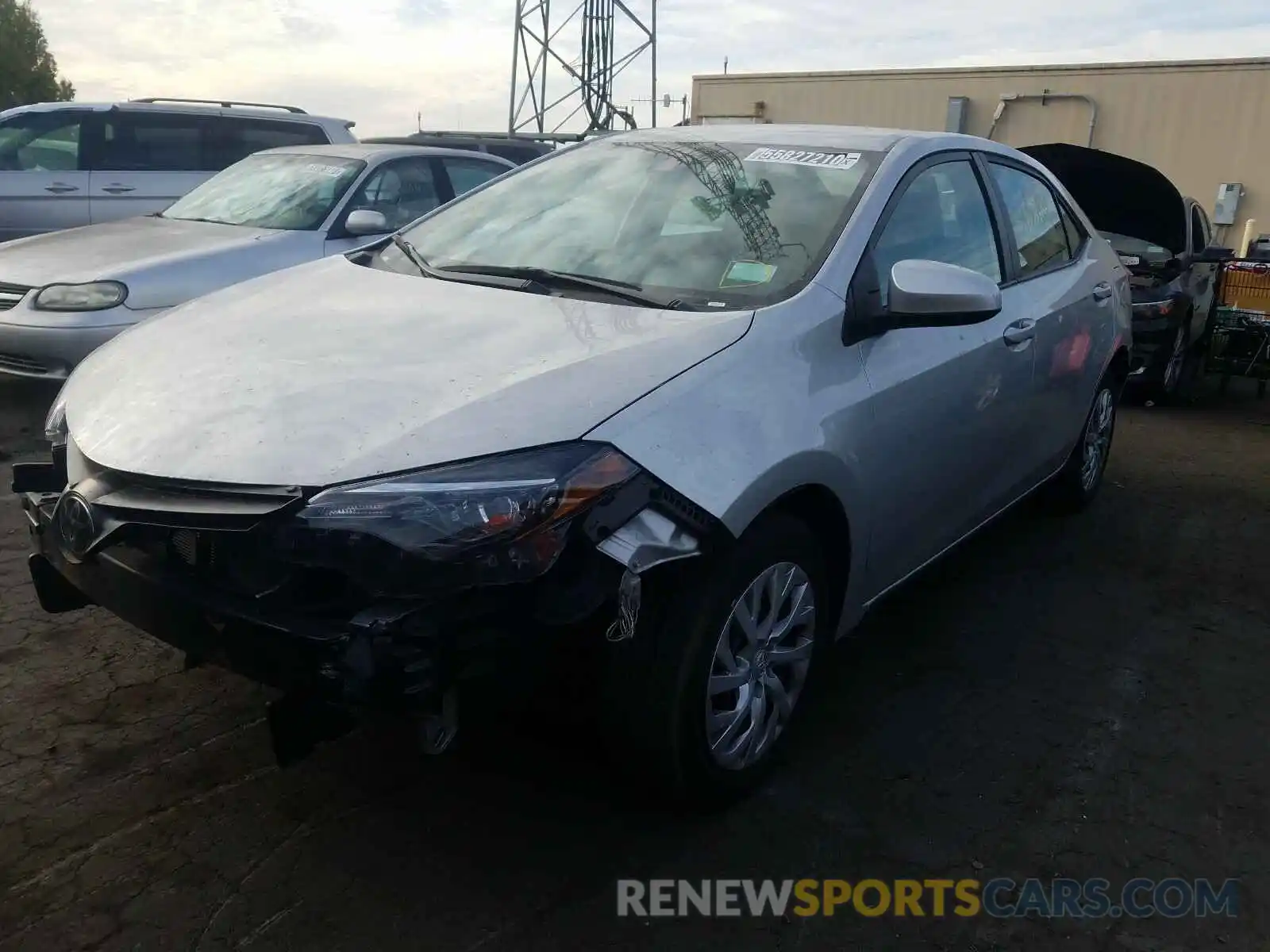 2 Photograph of a damaged car 5YFBURHE7KP927829 TOYOTA COROLLA 2019