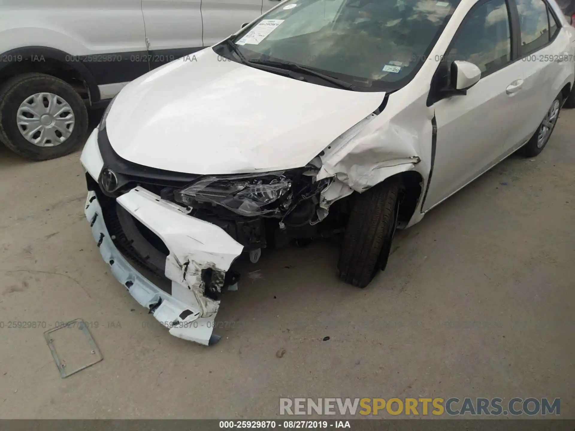 6 Photograph of a damaged car 5YFBURHE7KP927927 TOYOTA COROLLA 2019