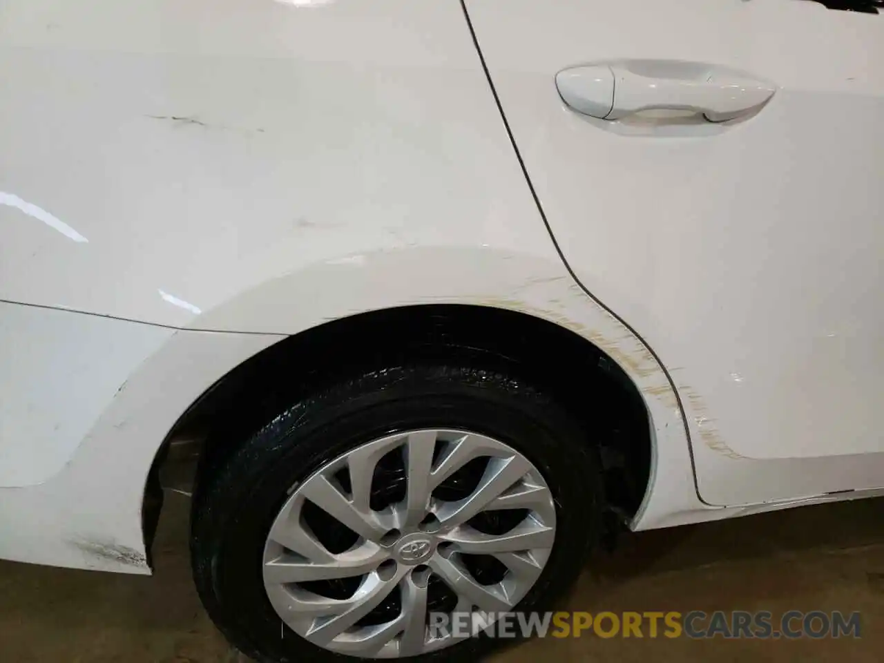 9 Photograph of a damaged car 5YFBURHE7KP928401 TOYOTA COROLLA 2019