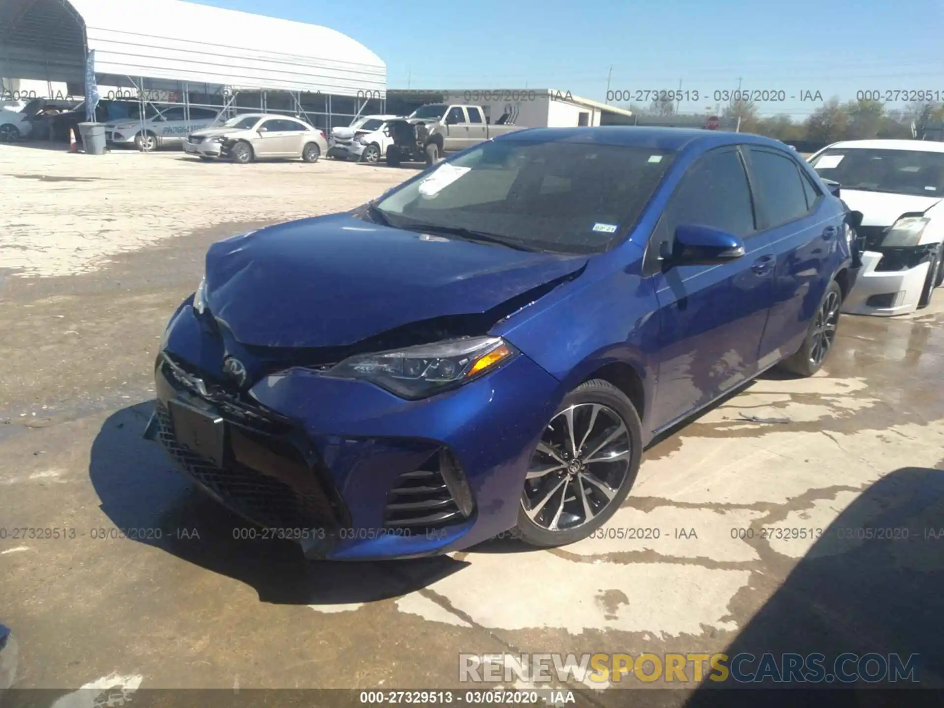 2 Photograph of a damaged car 5YFBURHE7KP928639 TOYOTA COROLLA 2019