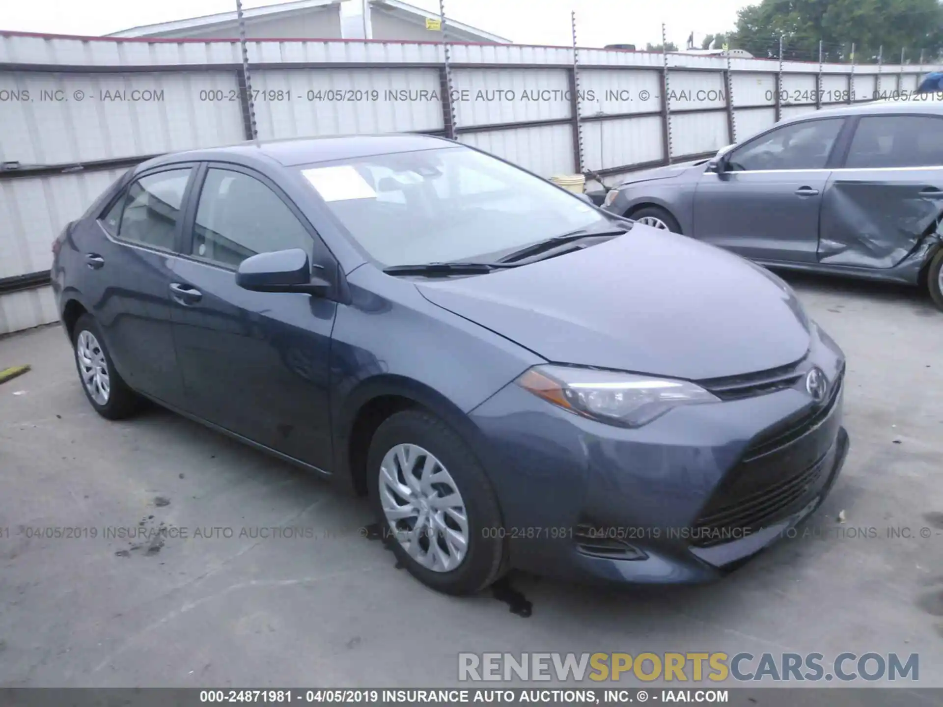 1 Photograph of a damaged car 5YFBURHE7KP928656 TOYOTA COROLLA 2019