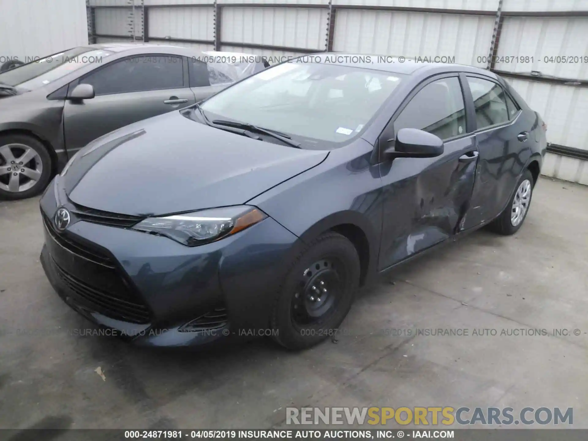 2 Photograph of a damaged car 5YFBURHE7KP928656 TOYOTA COROLLA 2019