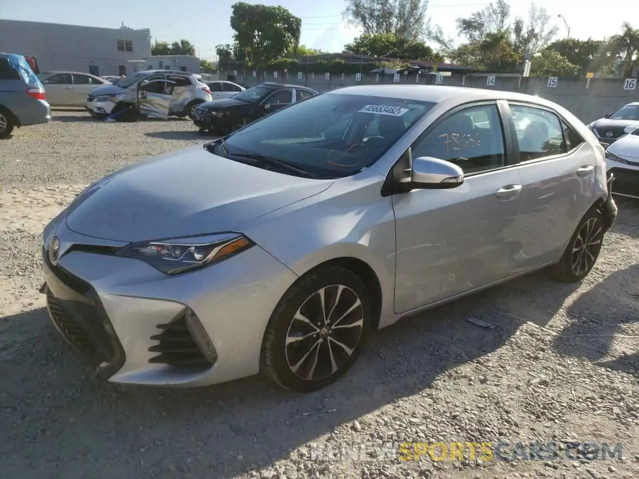 2 Photograph of a damaged car 5YFBURHE7KP928737 TOYOTA COROLLA 2019