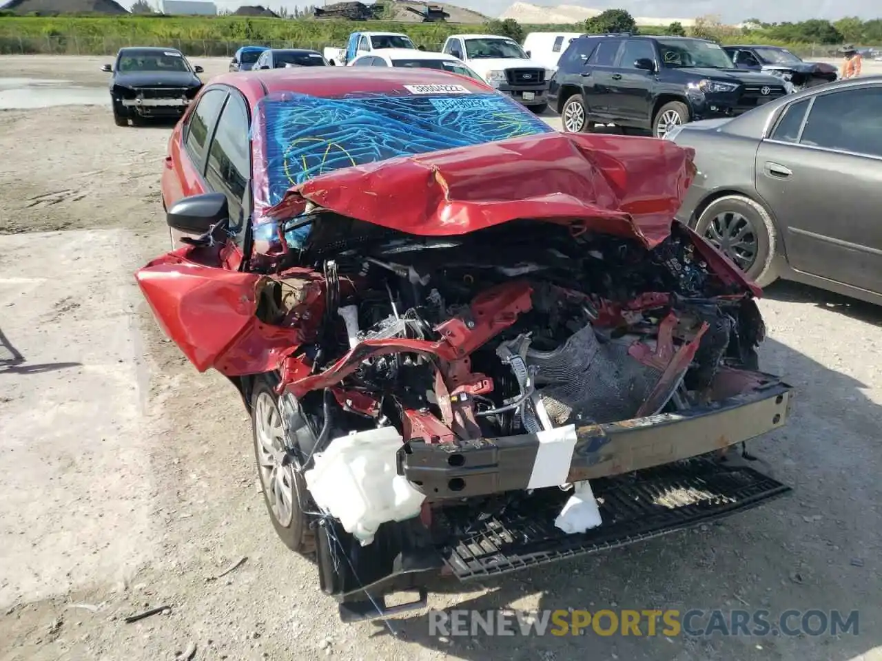 9 Photograph of a damaged car 5YFBURHE7KP929516 TOYOTA COROLLA 2019