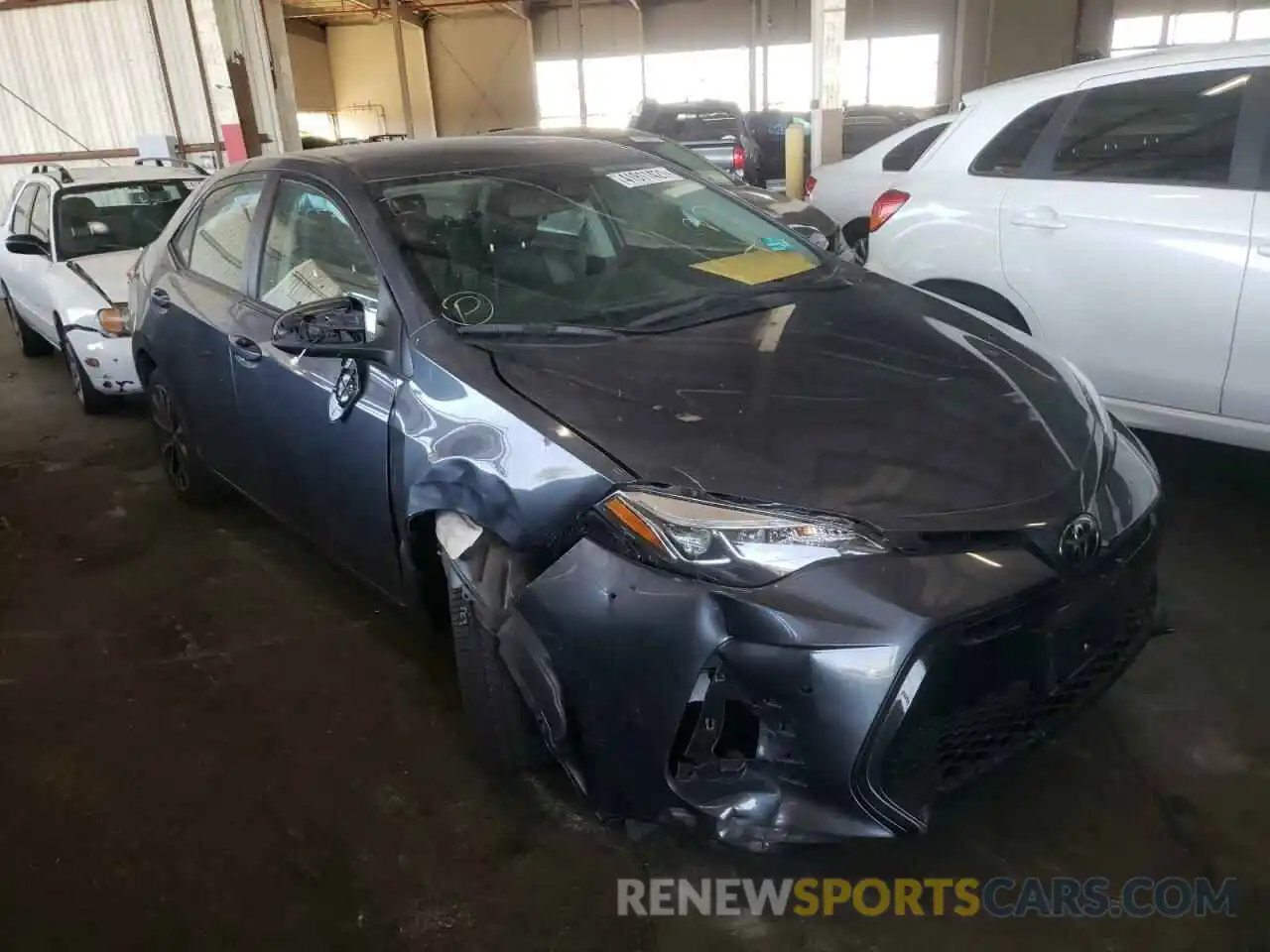 1 Photograph of a damaged car 5YFBURHE7KP929662 TOYOTA COROLLA 2019