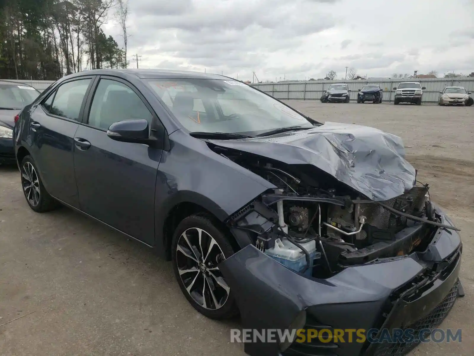 1 Photograph of a damaged car 5YFBURHE7KP929788 TOYOTA COROLLA 2019