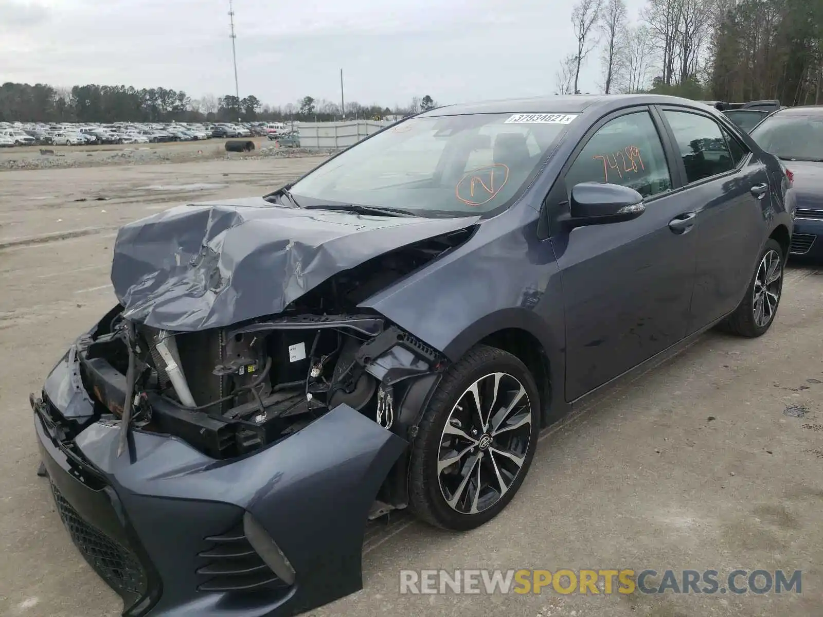 2 Photograph of a damaged car 5YFBURHE7KP929788 TOYOTA COROLLA 2019