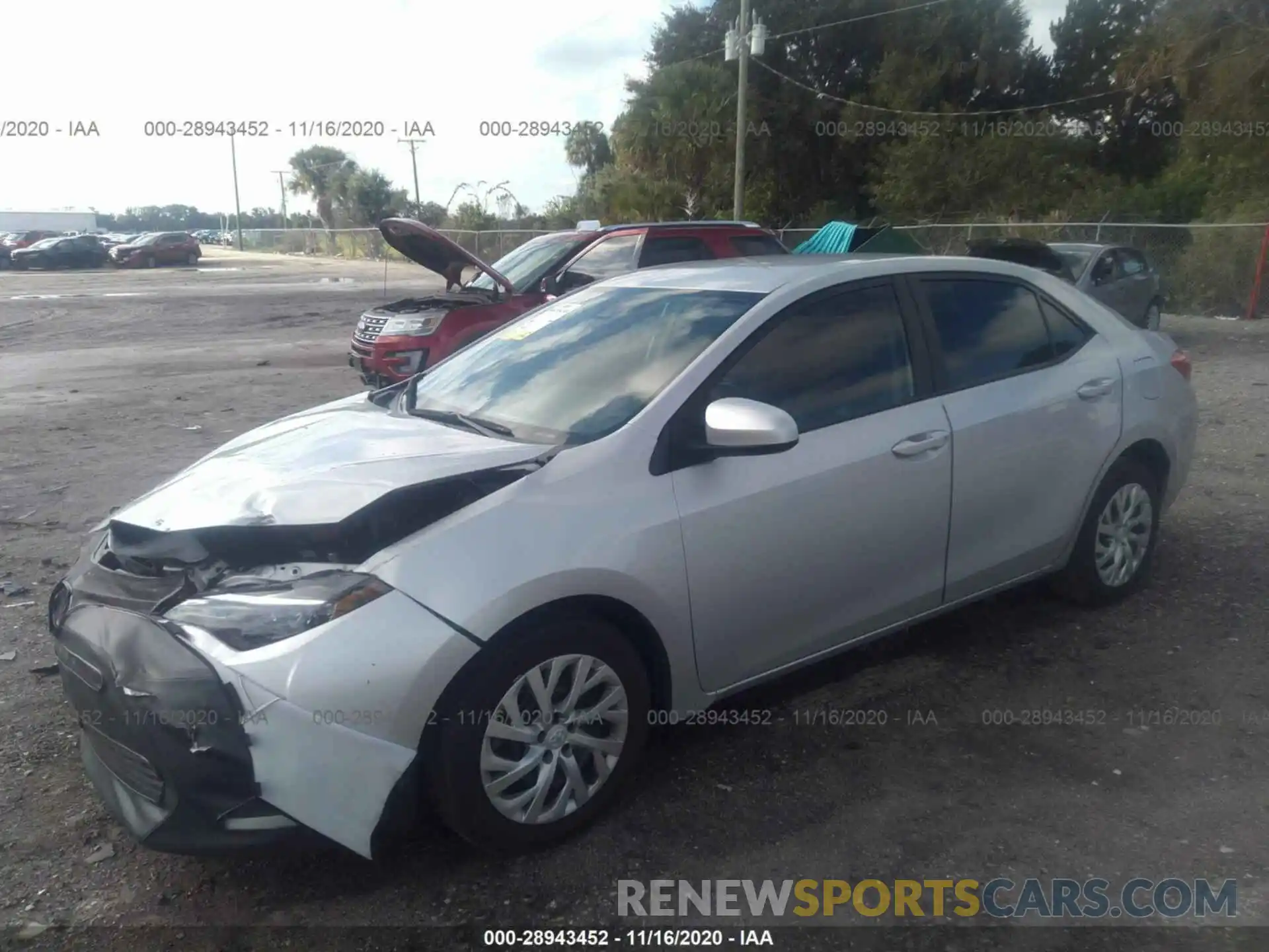 2 Photograph of a damaged car 5YFBURHE7KP929922 TOYOTA COROLLA 2019