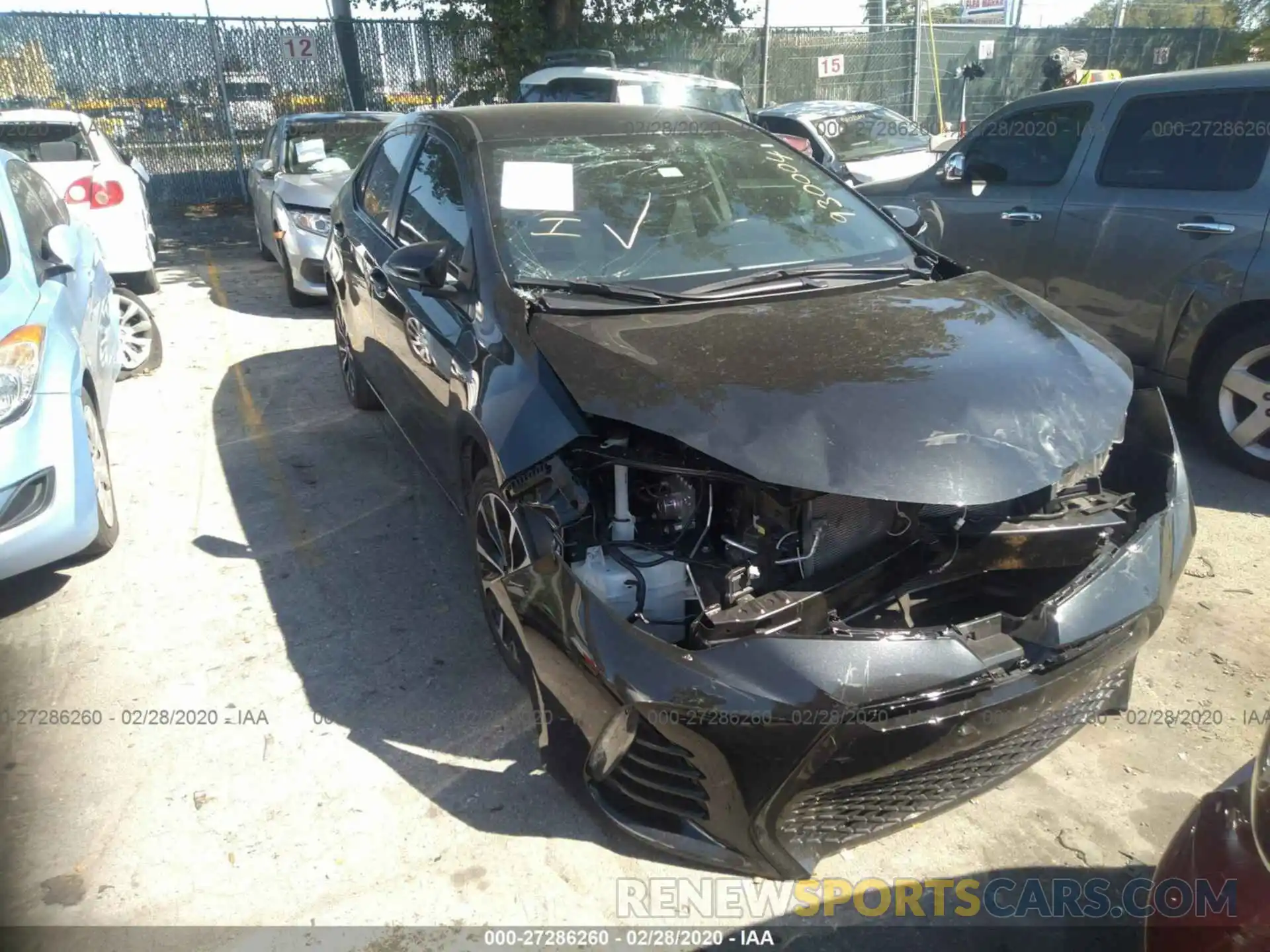 1 Photograph of a damaged car 5YFBURHE7KP930004 TOYOTA COROLLA 2019