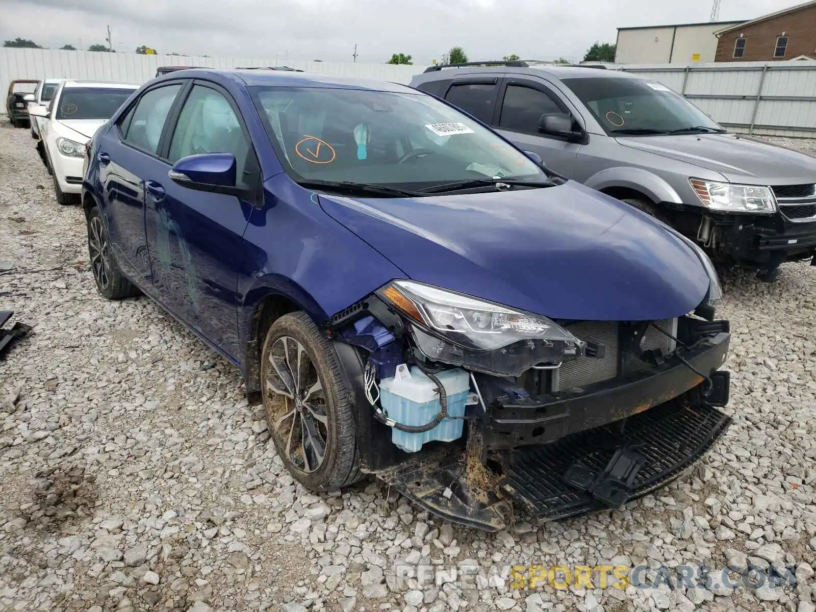 1 Photograph of a damaged car 5YFBURHE7KP930200 TOYOTA COROLLA 2019