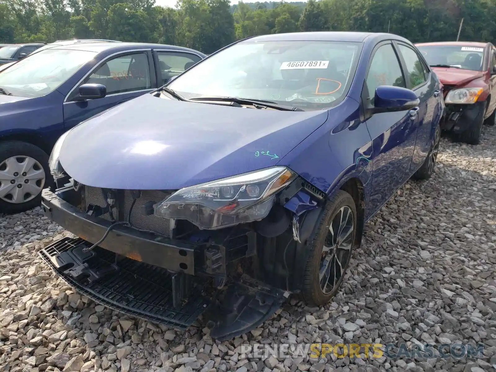 2 Photograph of a damaged car 5YFBURHE7KP930200 TOYOTA COROLLA 2019