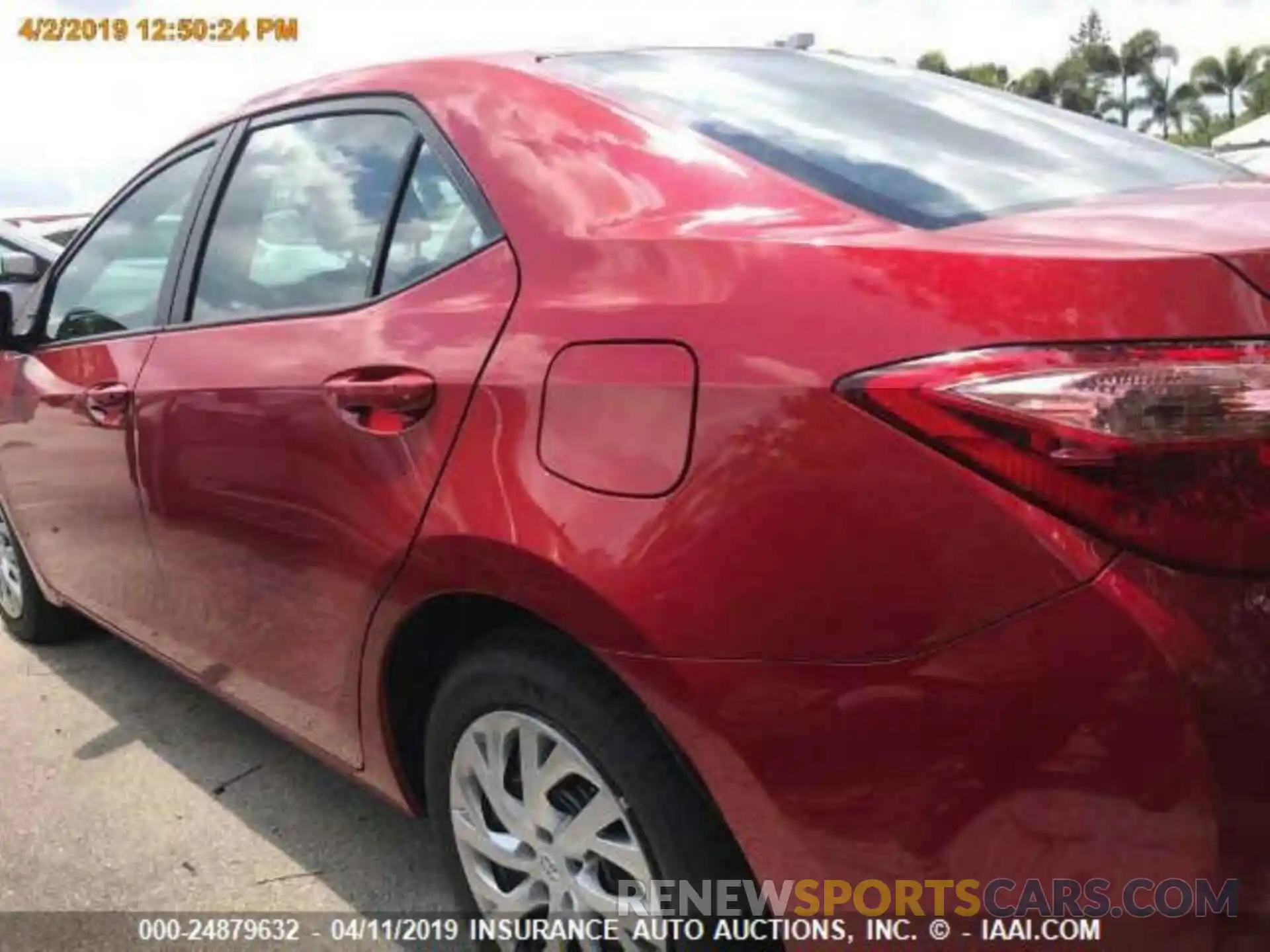 3 Photograph of a damaged car 5YFBURHE7KP930262 TOYOTA COROLLA 2019