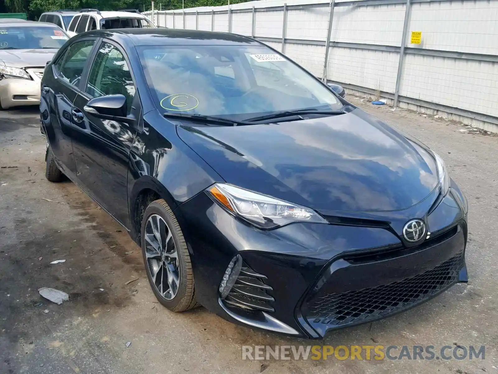 1 Photograph of a damaged car 5YFBURHE7KP930309 TOYOTA COROLLA 2019