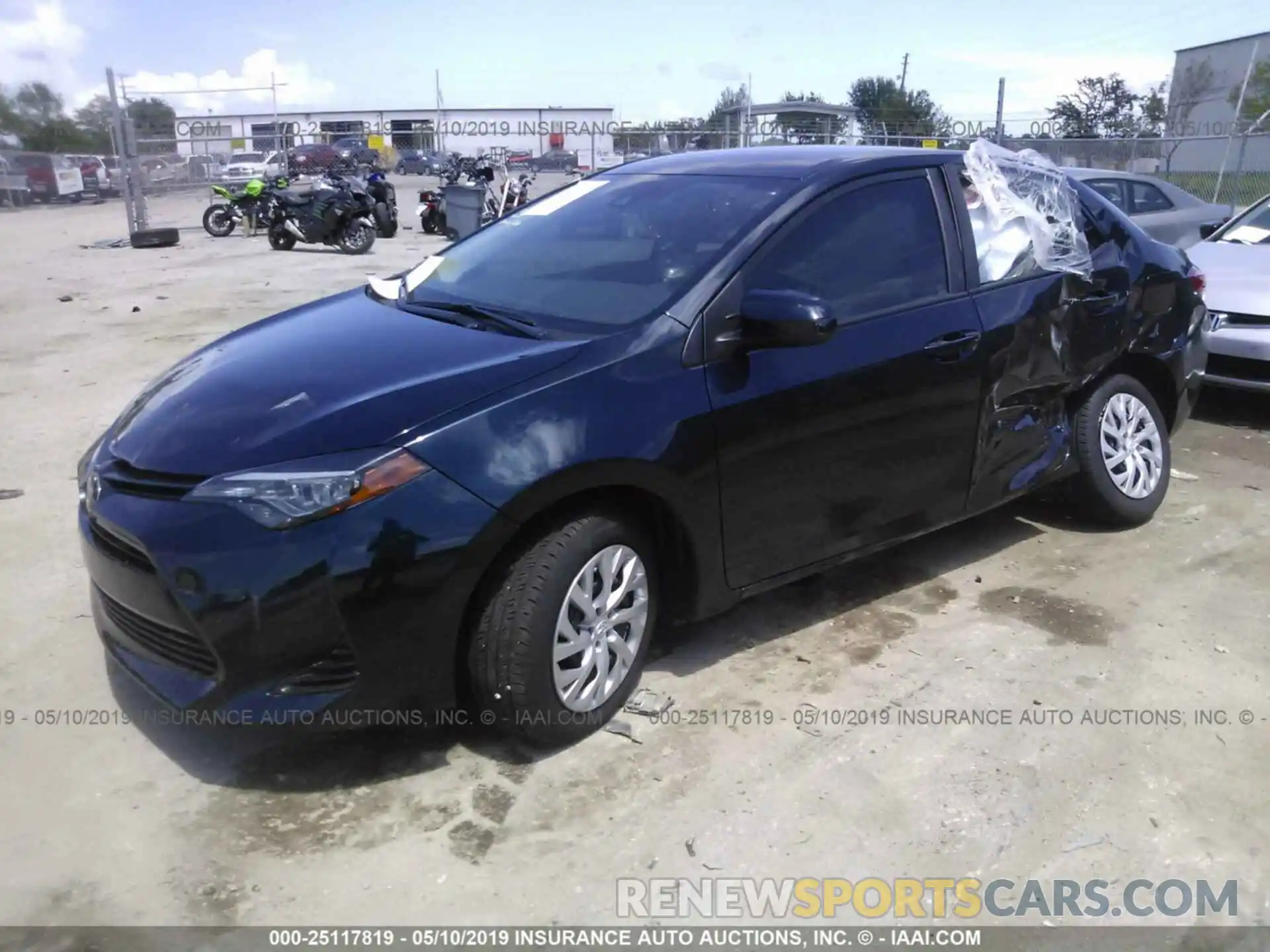 2 Photograph of a damaged car 5YFBURHE7KP930665 TOYOTA COROLLA 2019