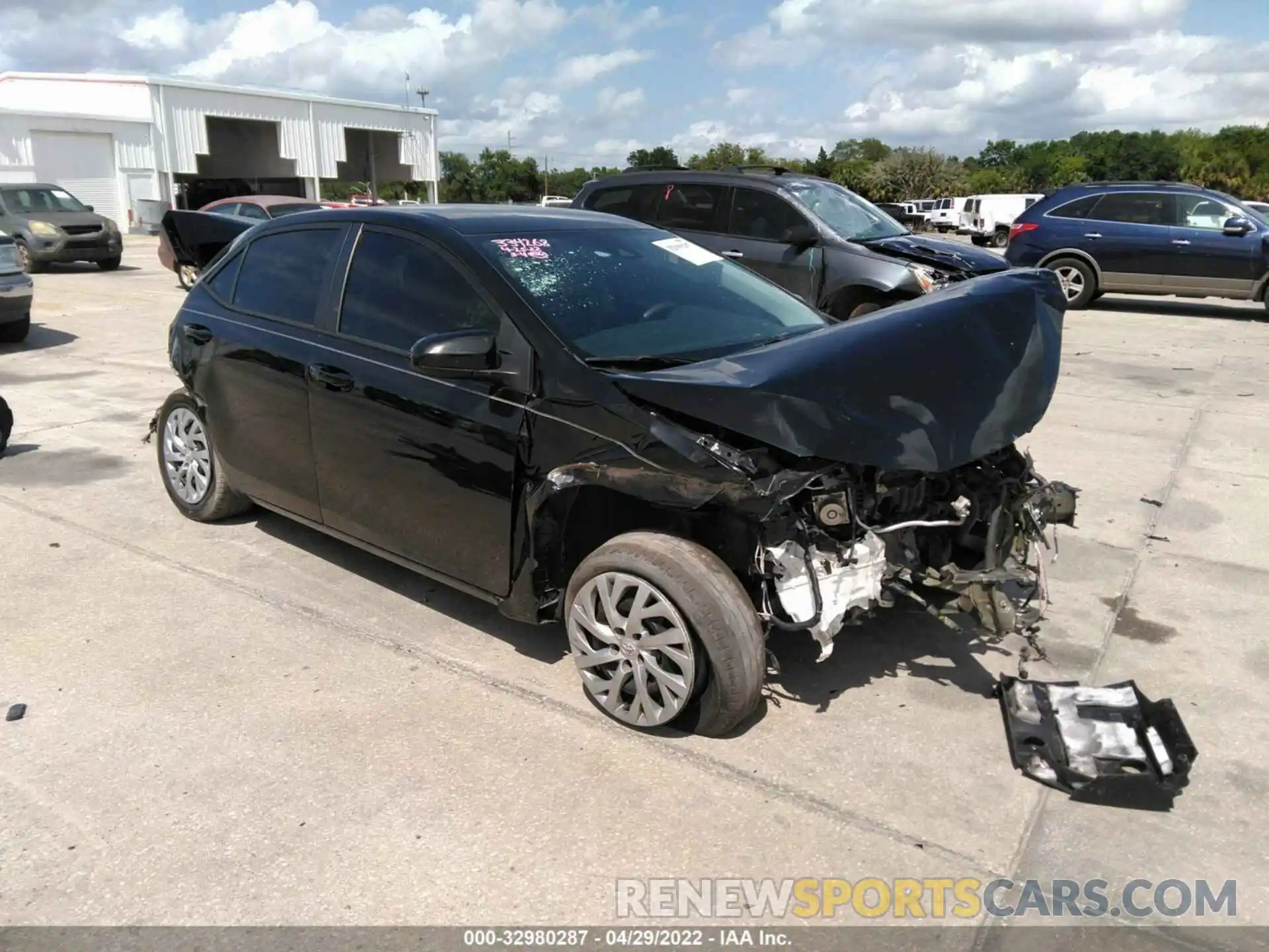 1 Photograph of a damaged car 5YFBURHE7KP930732 TOYOTA COROLLA 2019