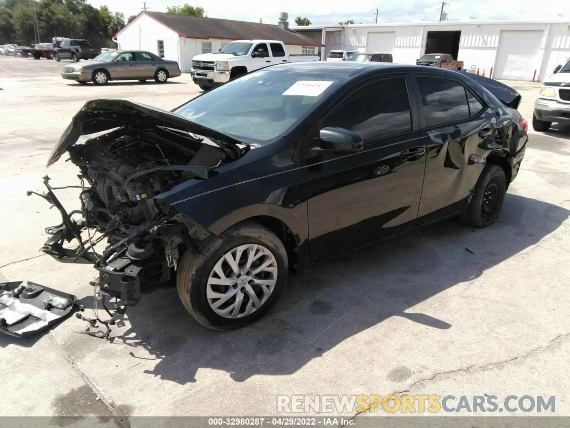 2 Photograph of a damaged car 5YFBURHE7KP930732 TOYOTA COROLLA 2019