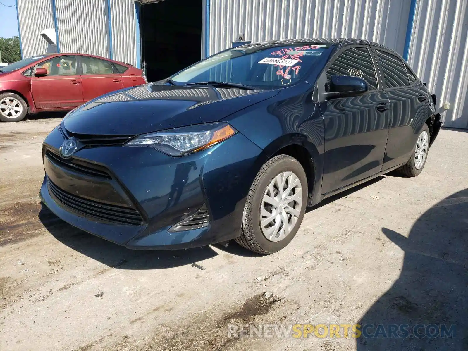 2 Photograph of a damaged car 5YFBURHE7KP931220 TOYOTA COROLLA 2019