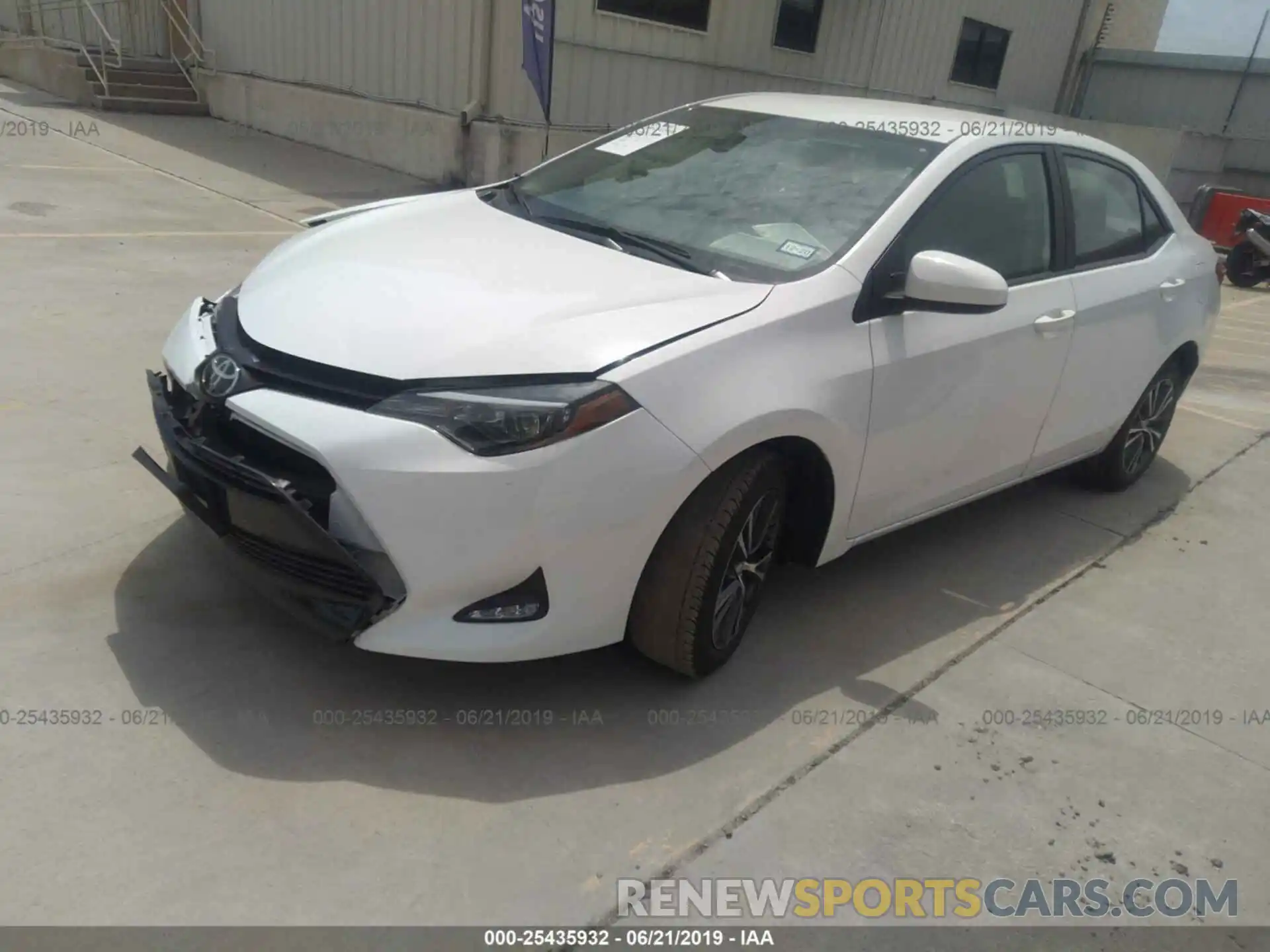 2 Photograph of a damaged car 5YFBURHE7KP931556 TOYOTA COROLLA 2019