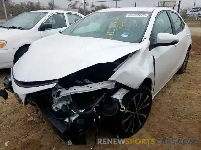 2 Photograph of a damaged car 5YFBURHE7KP931721 TOYOTA COROLLA 2019