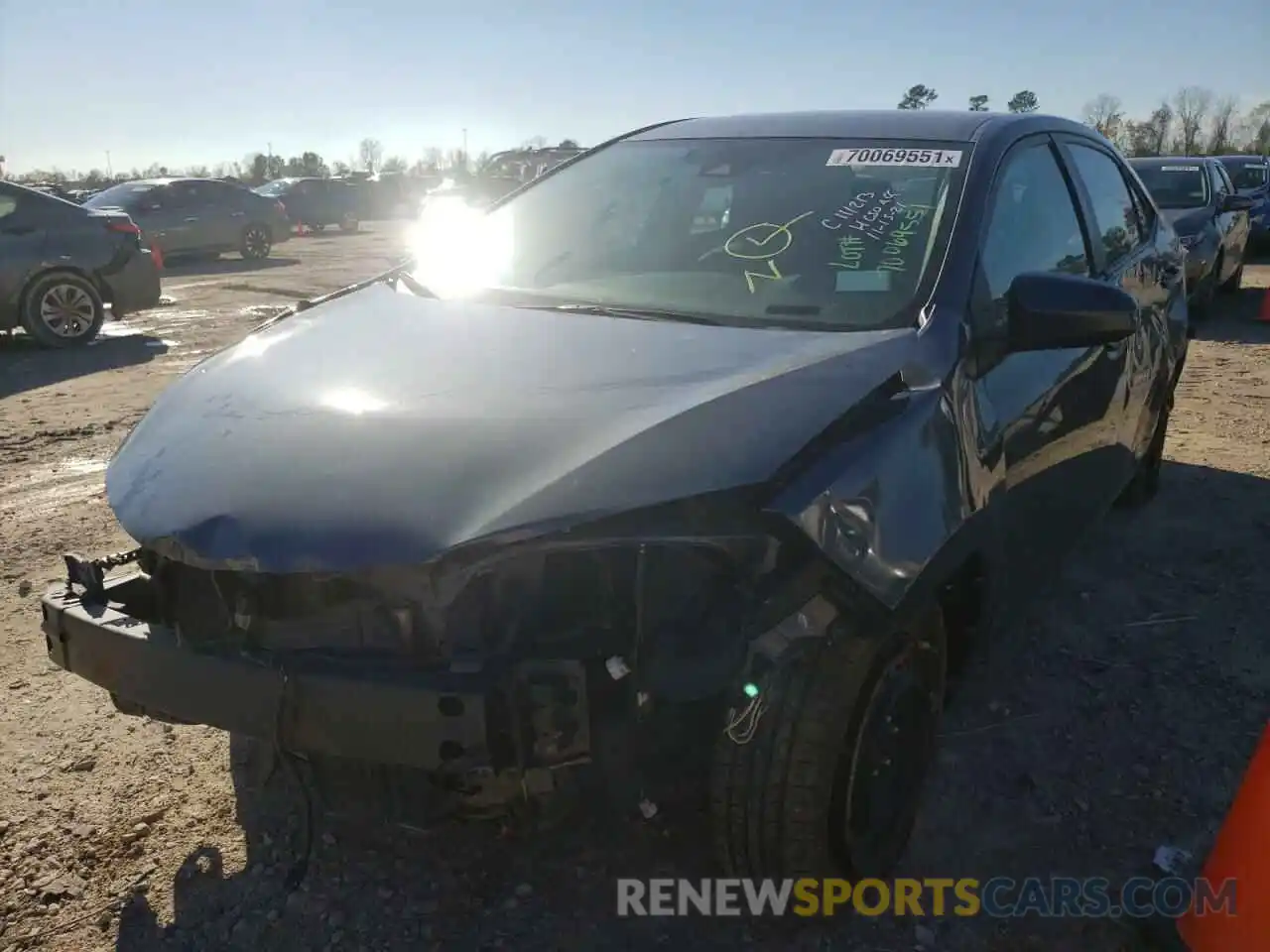 2 Photograph of a damaged car 5YFBURHE7KP931976 TOYOTA COROLLA 2019