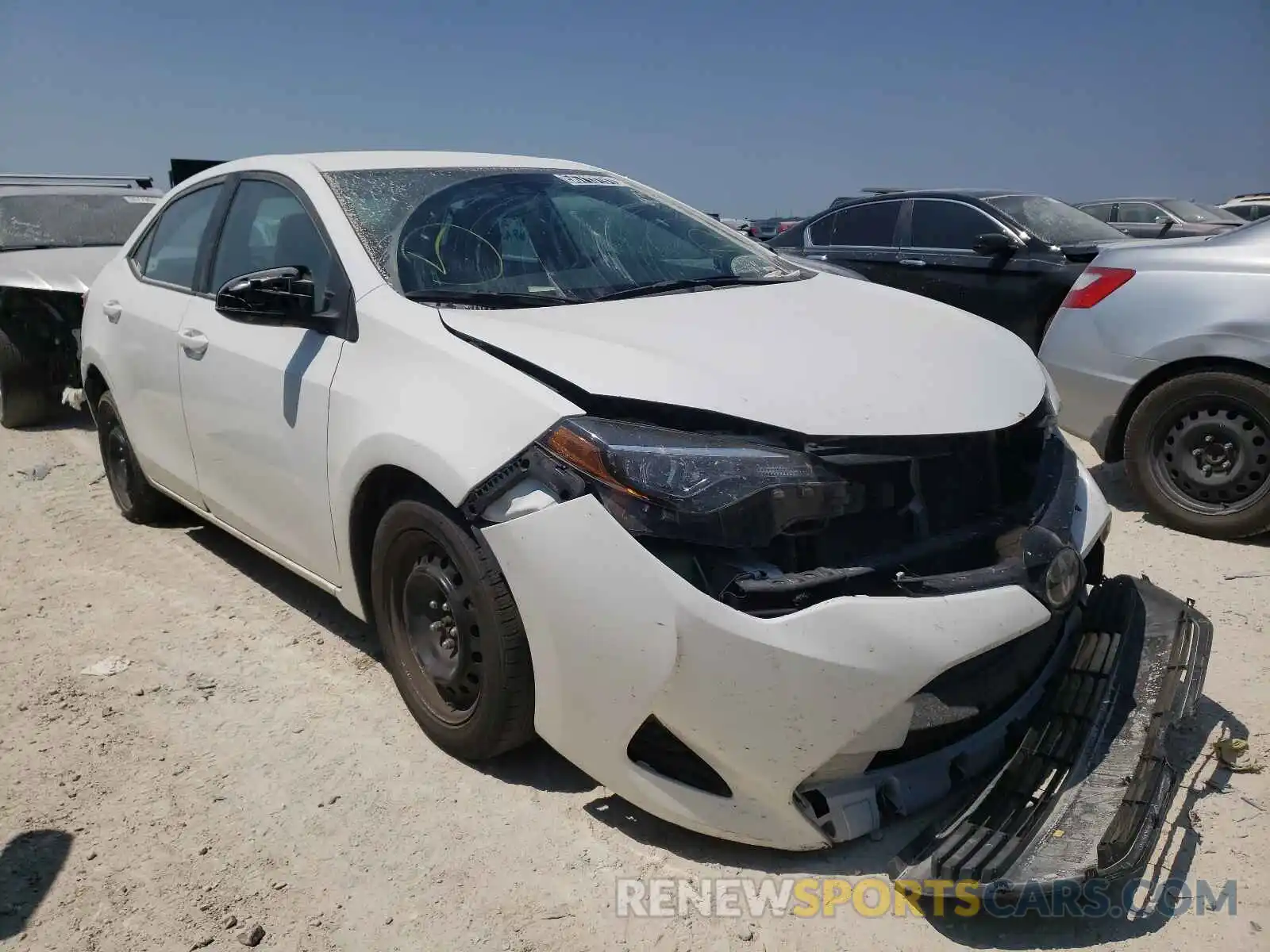 1 Photograph of a damaged car 5YFBURHE7KP932464 TOYOTA COROLLA 2019