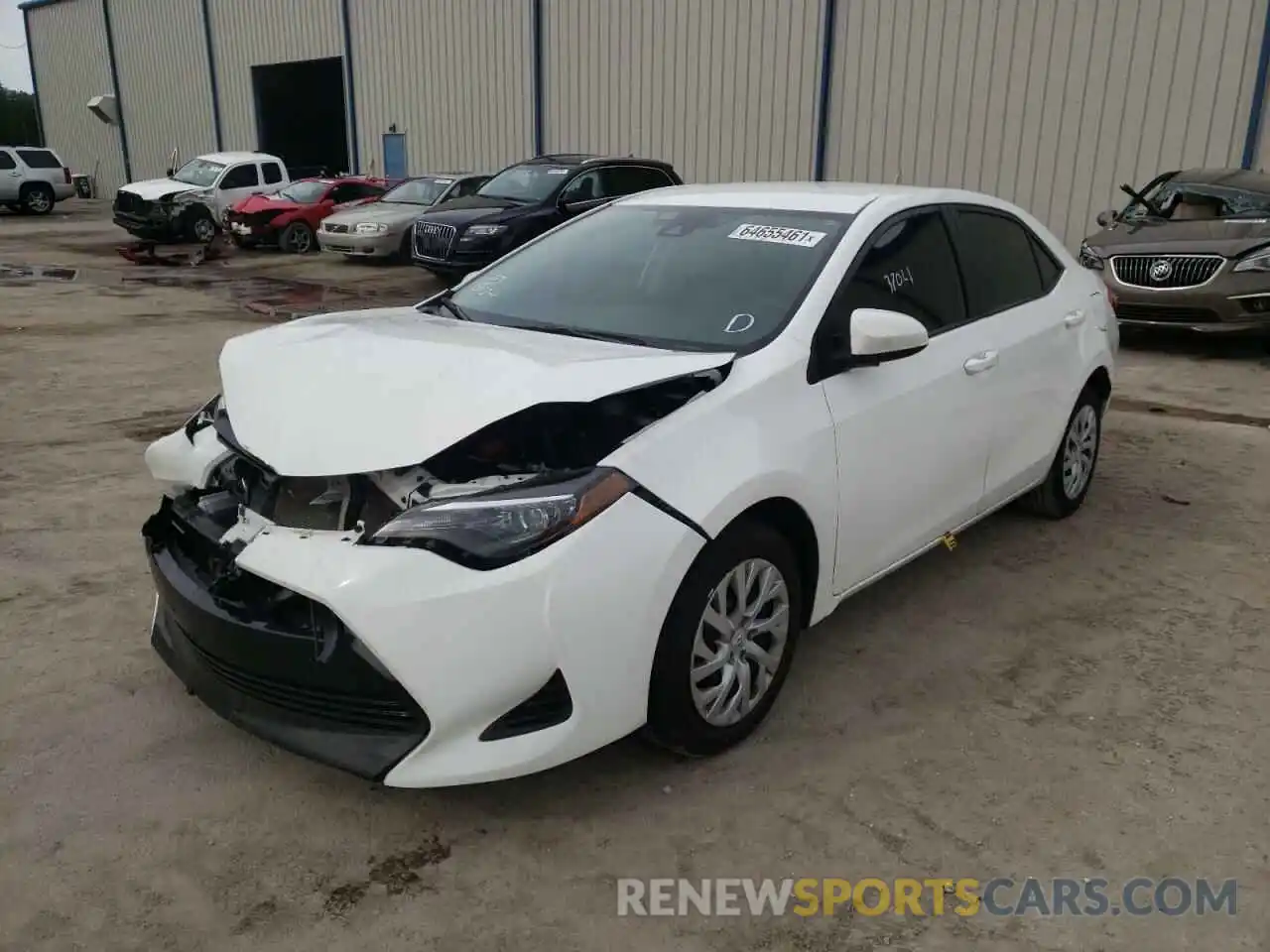 2 Photograph of a damaged car 5YFBURHE7KP932528 TOYOTA COROLLA 2019