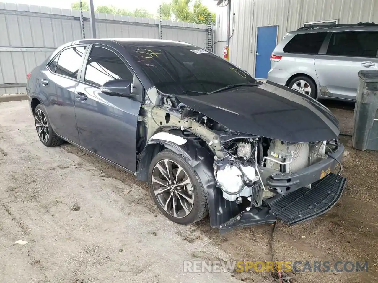 1 Photograph of a damaged car 5YFBURHE7KP932707 TOYOTA COROLLA 2019