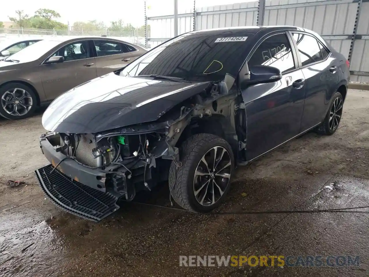 2 Photograph of a damaged car 5YFBURHE7KP932707 TOYOTA COROLLA 2019