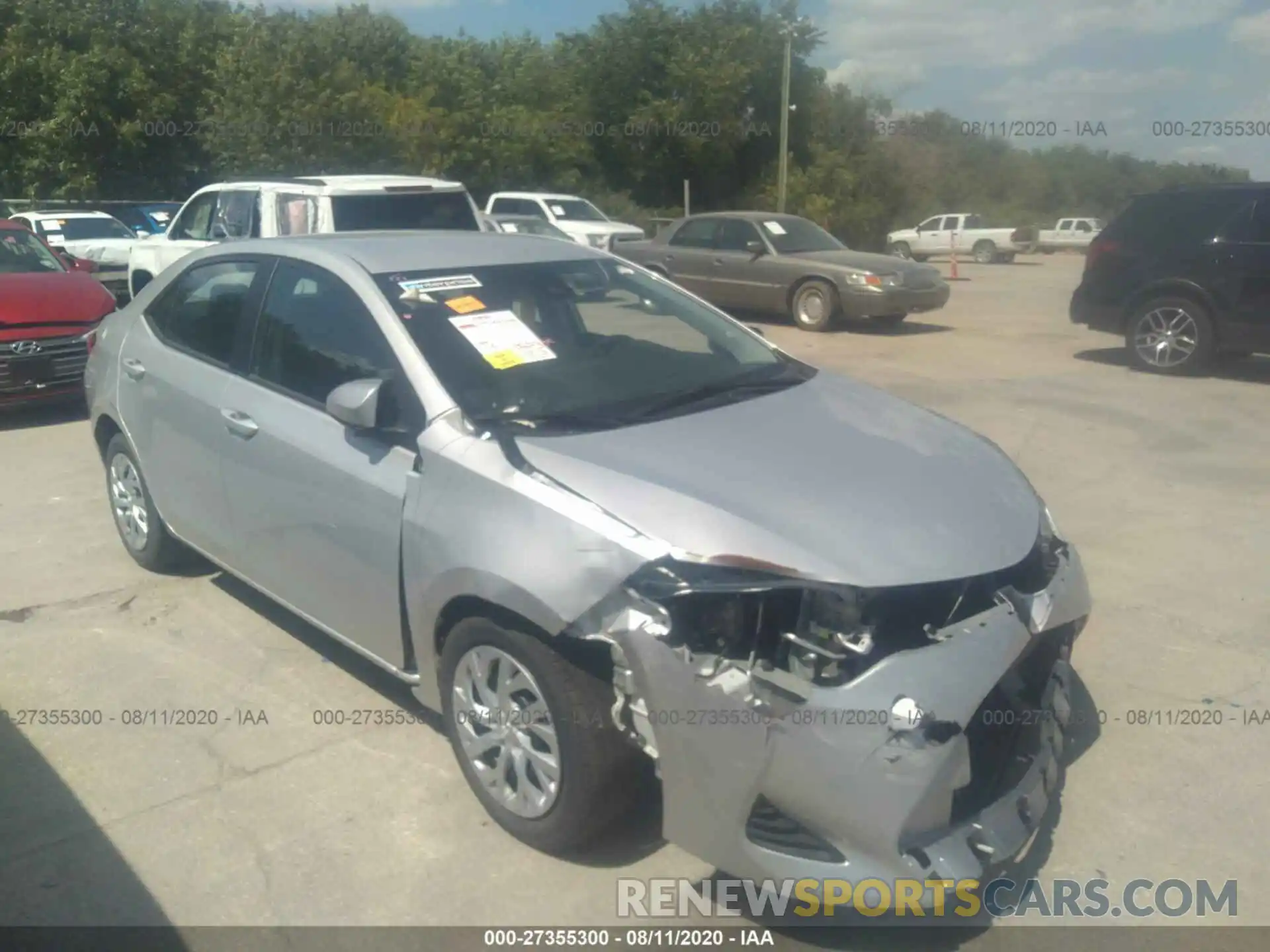 1 Photograph of a damaged car 5YFBURHE7KP932884 TOYOTA COROLLA 2019