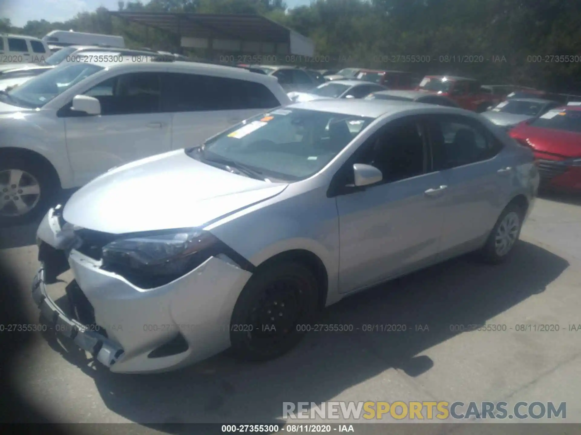 2 Photograph of a damaged car 5YFBURHE7KP932884 TOYOTA COROLLA 2019