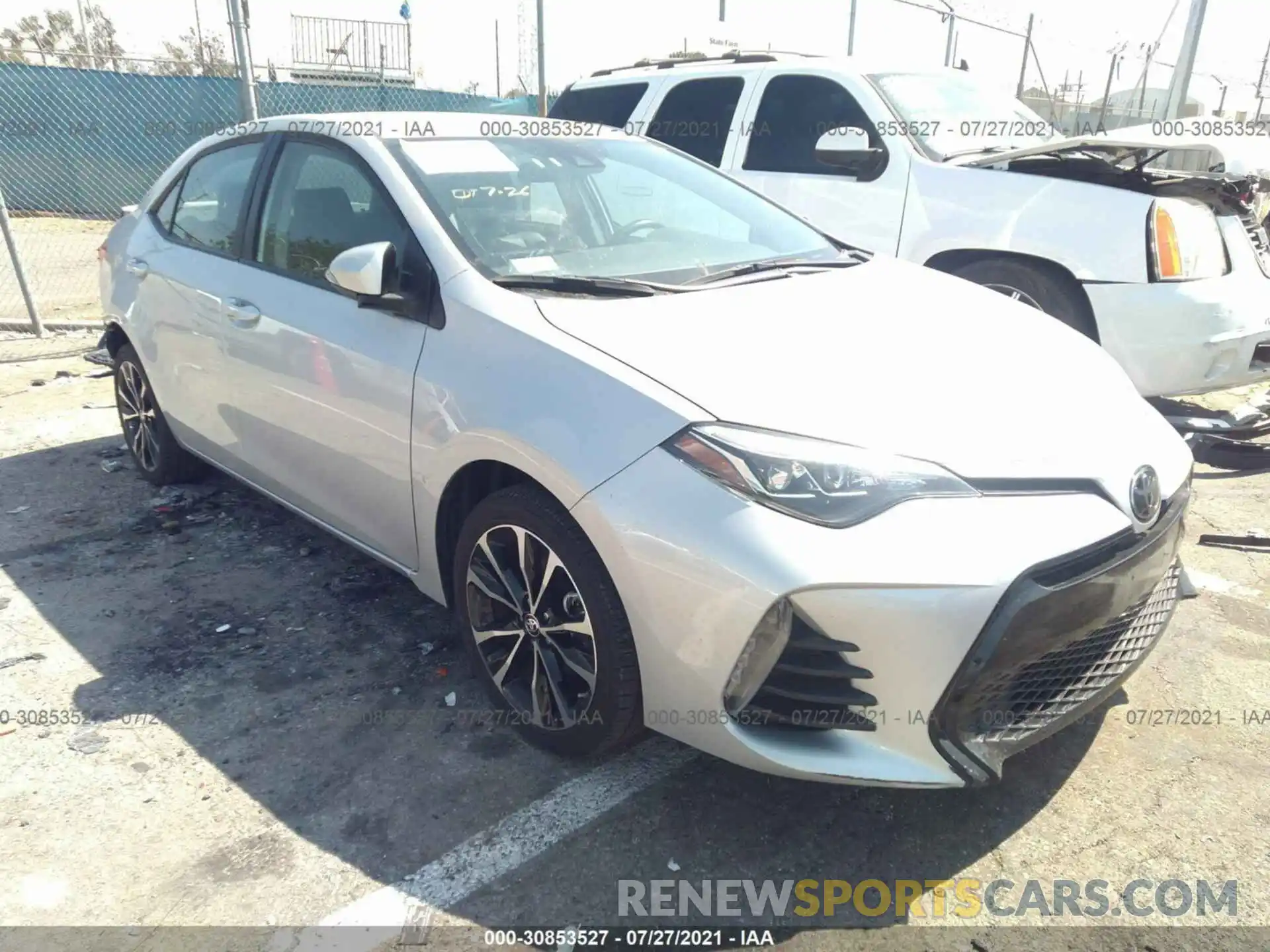 1 Photograph of a damaged car 5YFBURHE7KP932965 TOYOTA COROLLA 2019