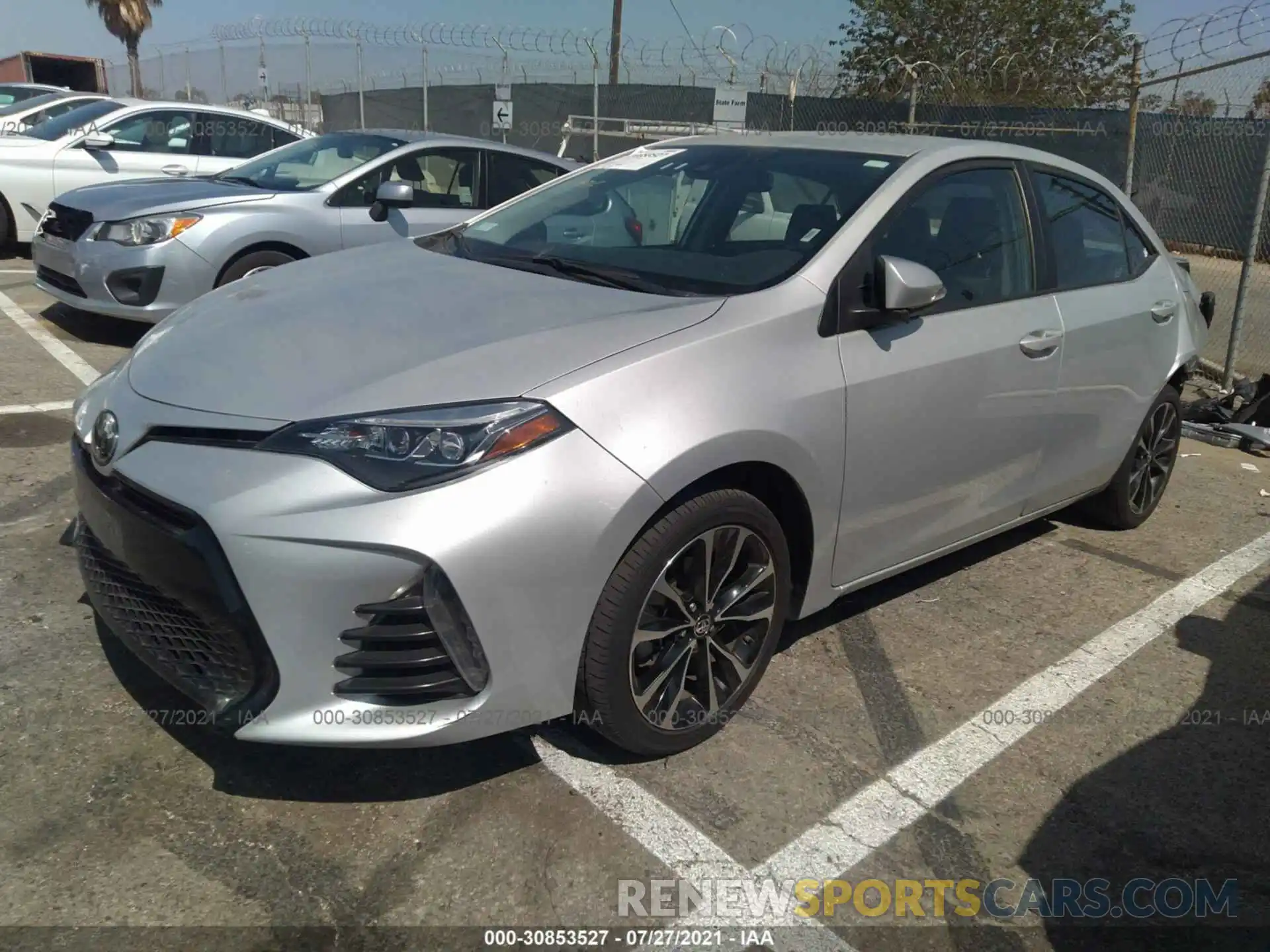 2 Photograph of a damaged car 5YFBURHE7KP932965 TOYOTA COROLLA 2019