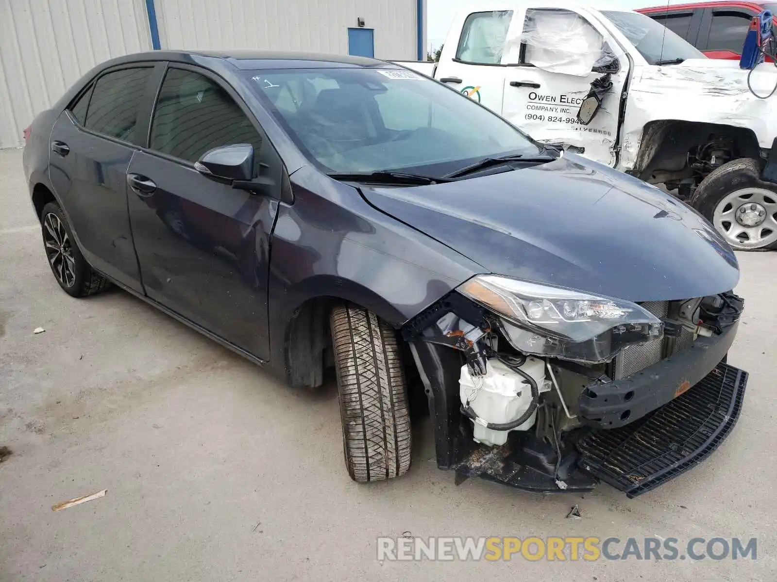 1 Photograph of a damaged car 5YFBURHE7KP933257 TOYOTA COROLLA 2019