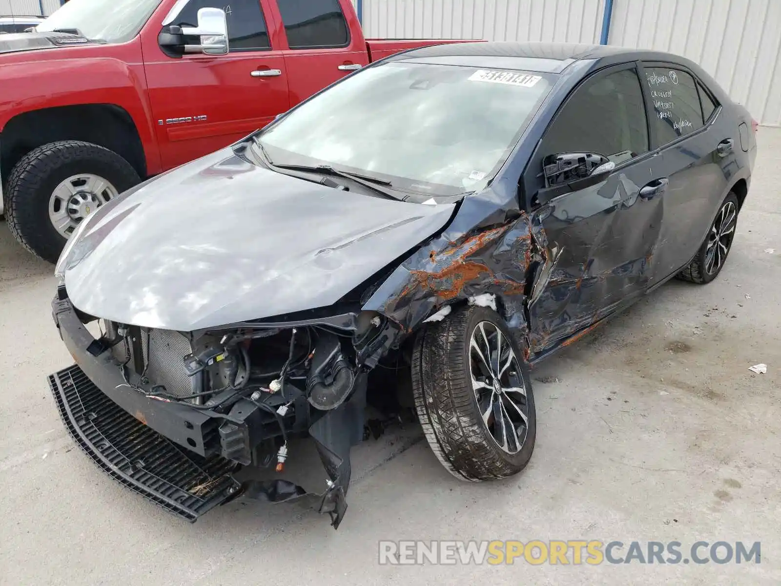 2 Photograph of a damaged car 5YFBURHE7KP933257 TOYOTA COROLLA 2019