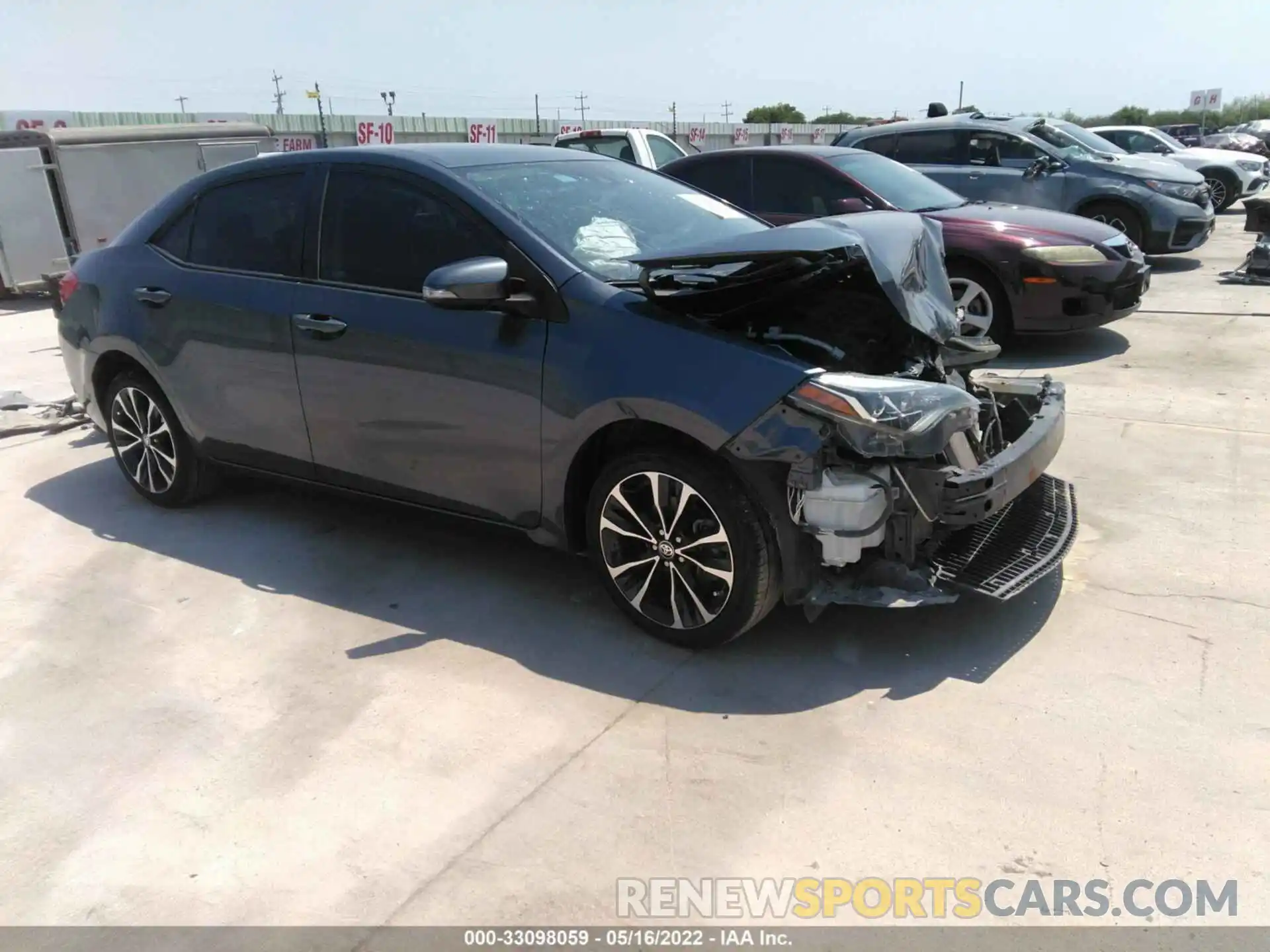 1 Photograph of a damaged car 5YFBURHE7KP933386 TOYOTA COROLLA 2019