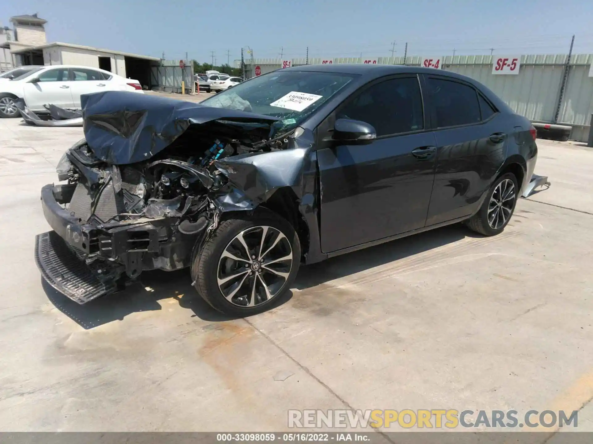 2 Photograph of a damaged car 5YFBURHE7KP933386 TOYOTA COROLLA 2019