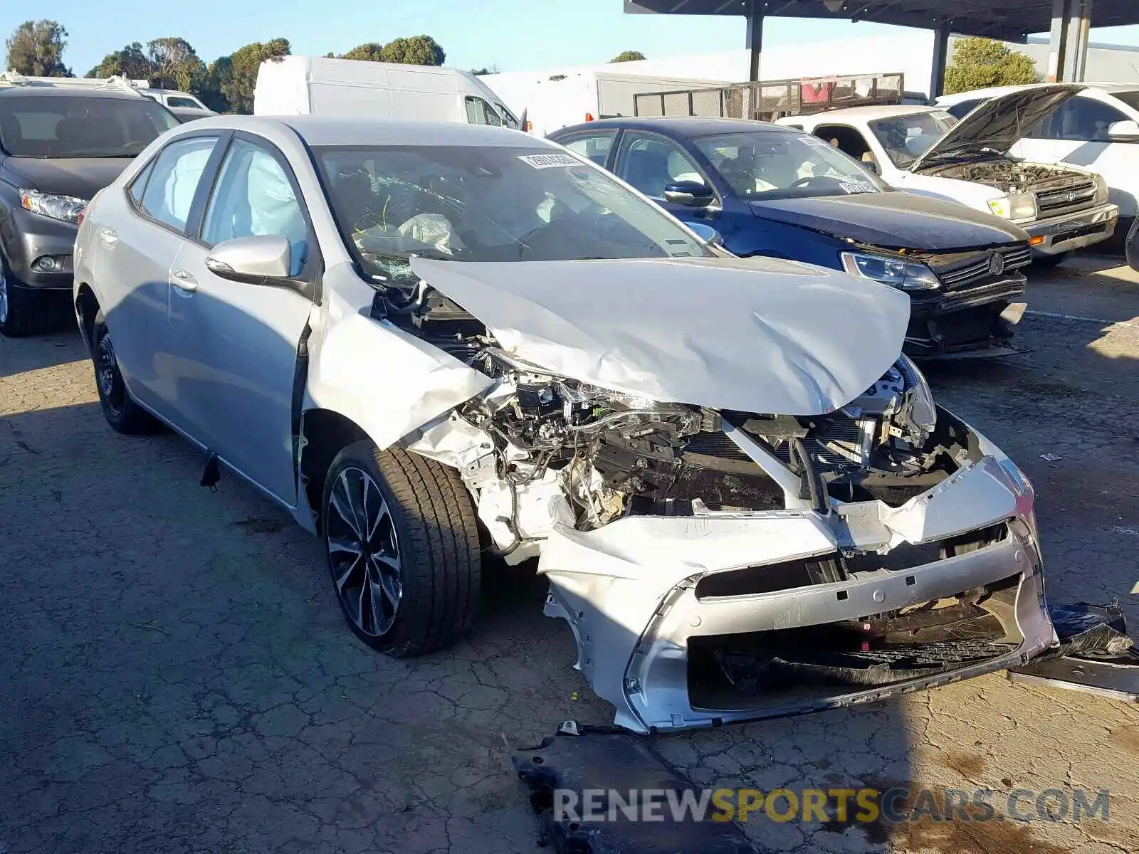 1 Photograph of a damaged car 5YFBURHE7KP934537 TOYOTA COROLLA 2019